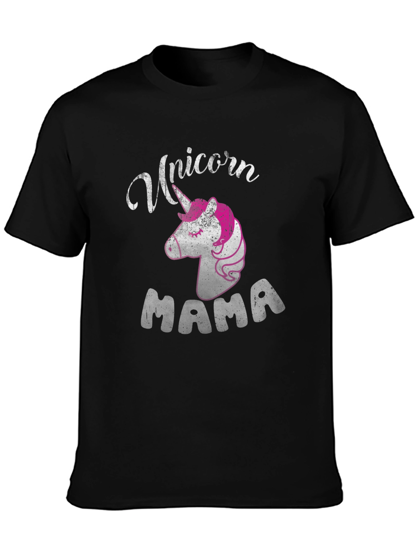 Unicorn Mama Black T-Shirt