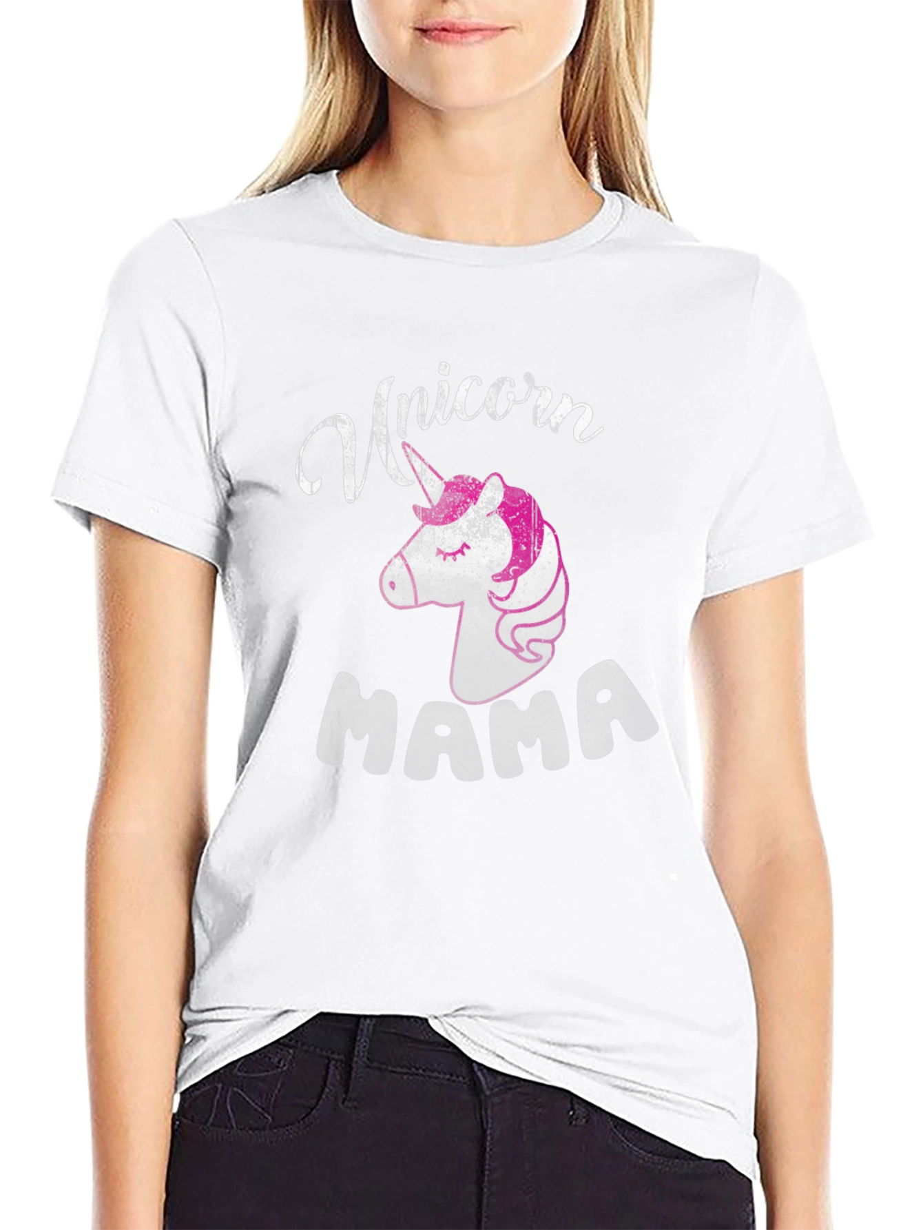 Unicorn Mama Black T-Shirt