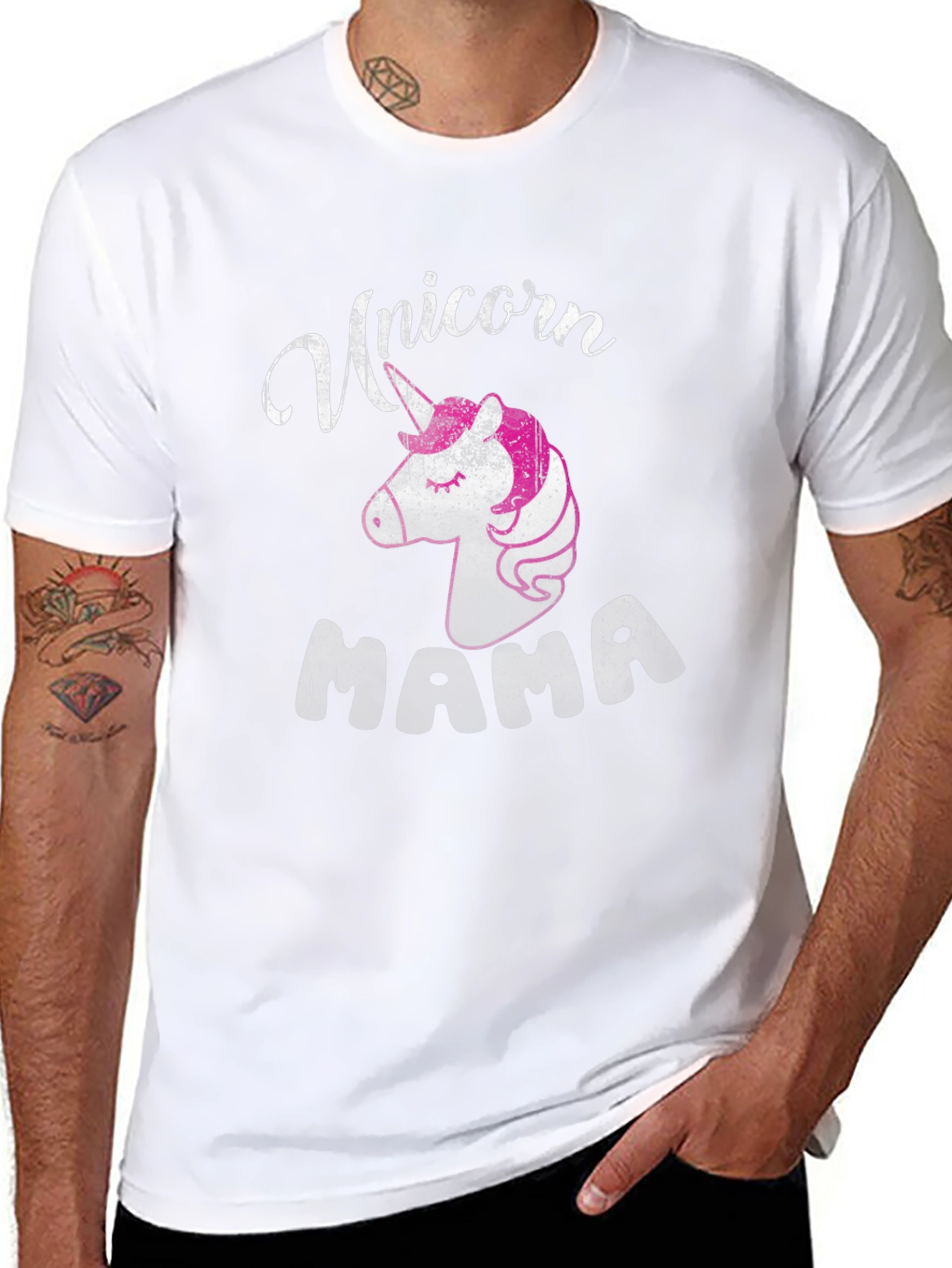 Unicorn Mama Black T-Shirt