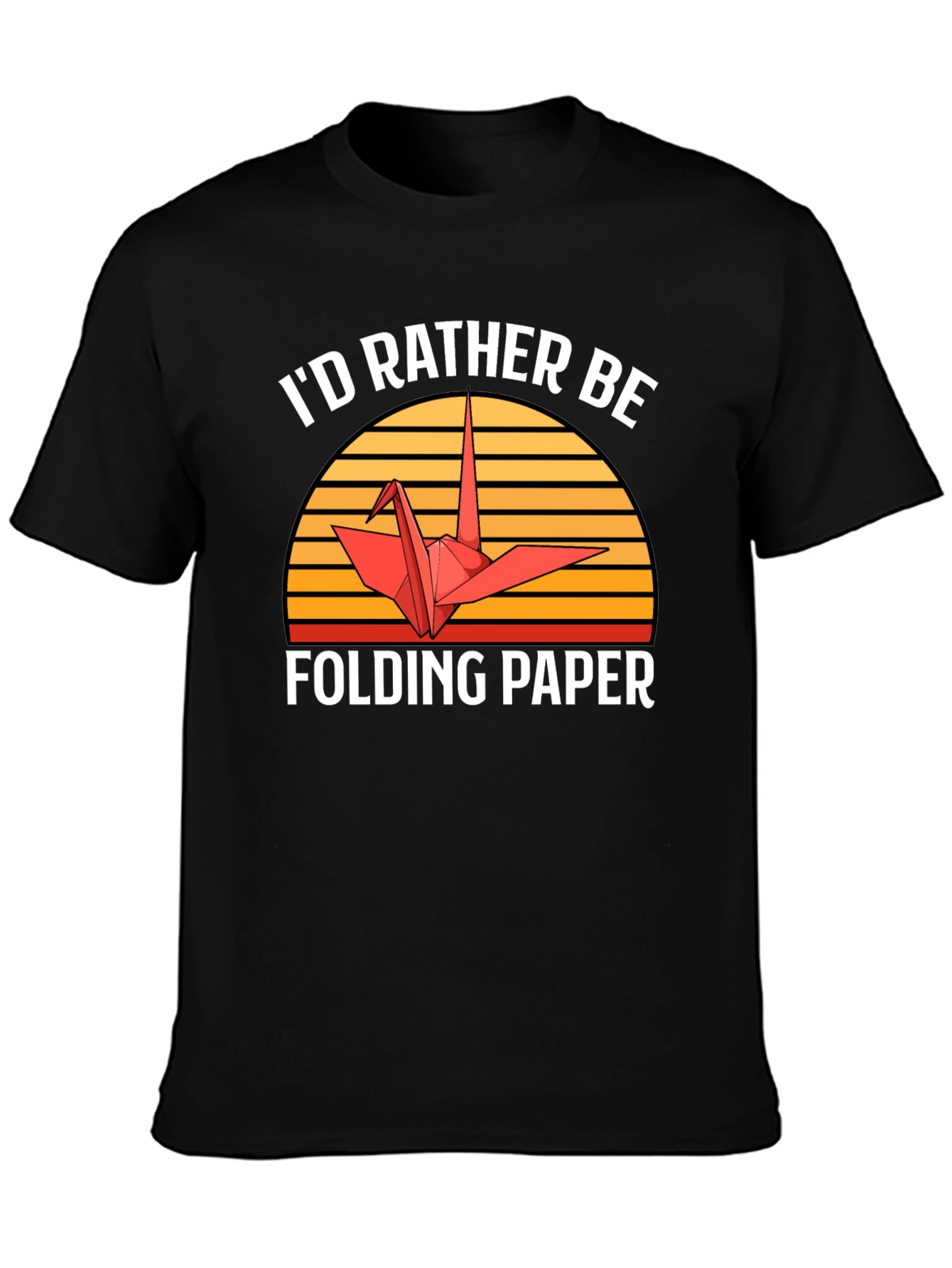 Id Rather Be Folding Paper Graphic Tee