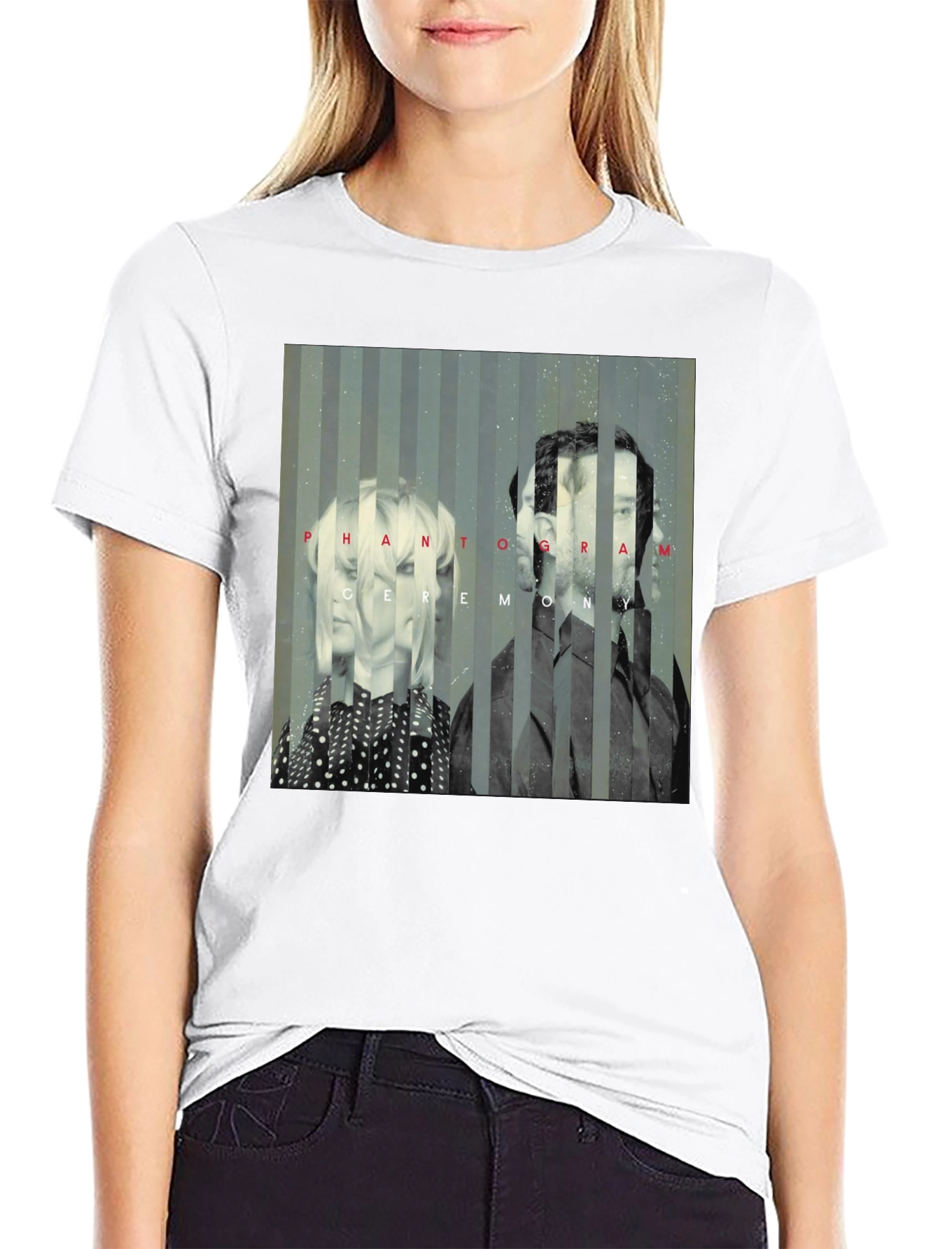 Phantogram Ceremony Graphic Tee - Black Cotton Blend