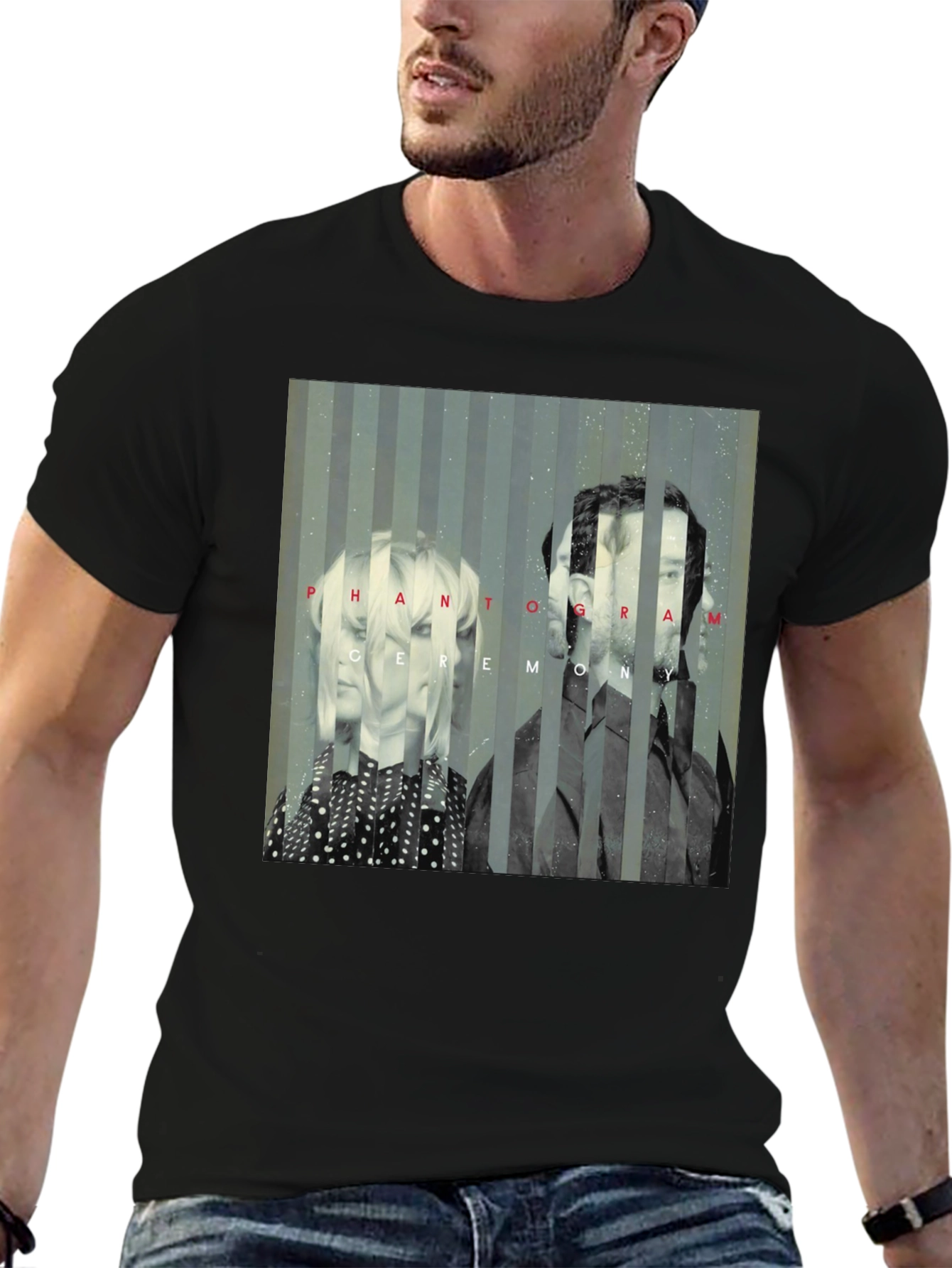 Phantogram Ceremony Graphic Tee - Black Cotton Blend