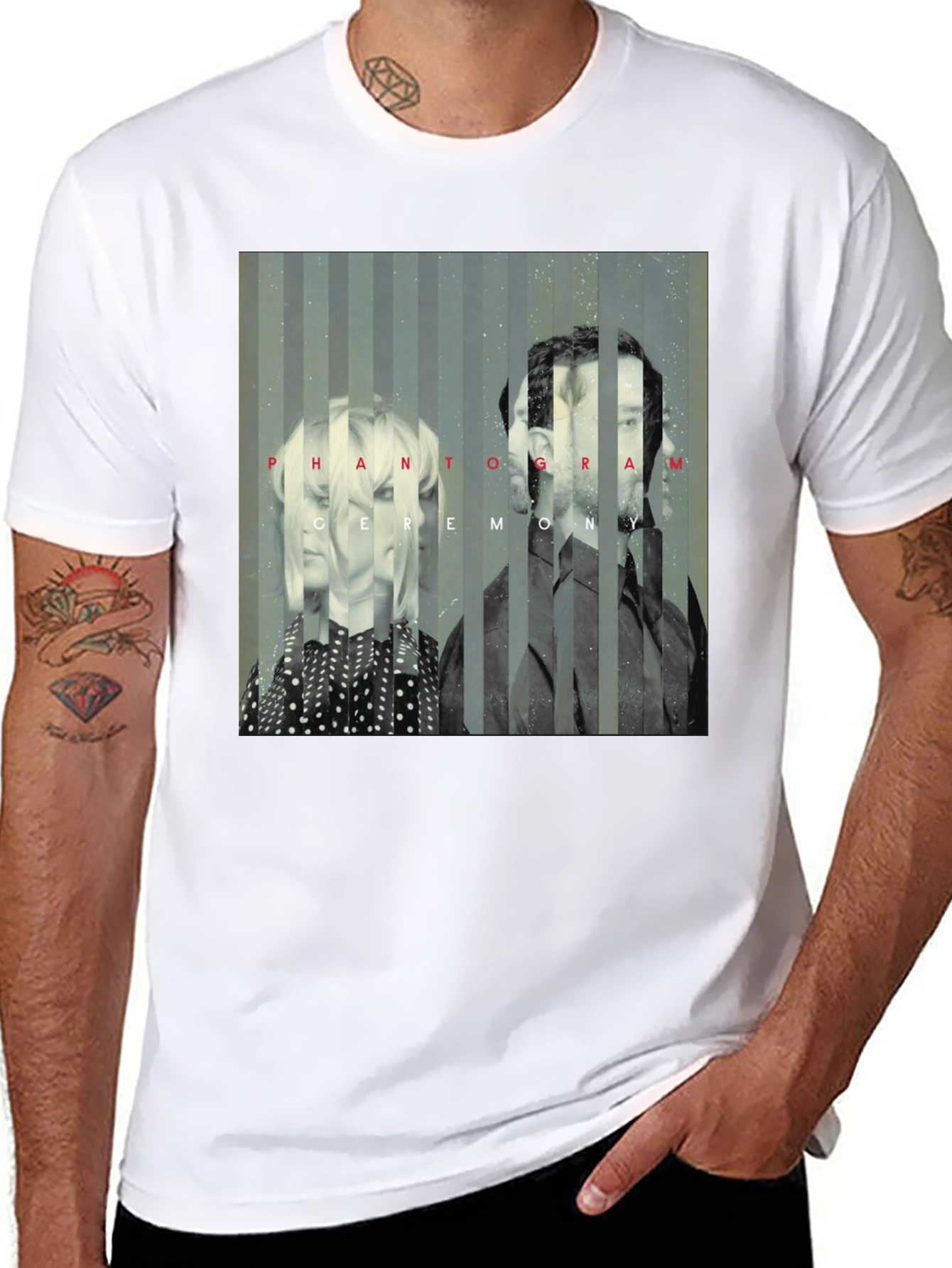 Phantogram Ceremony Graphic Tee - Black Cotton Blend