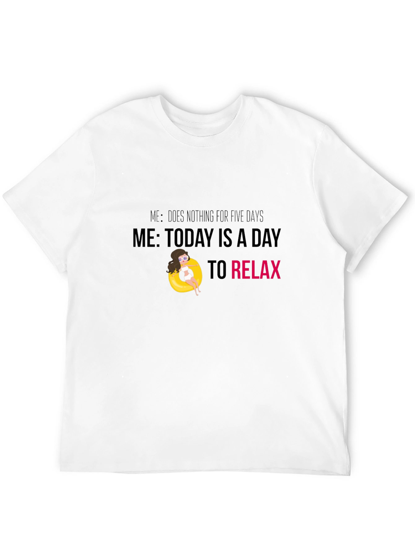 Relaxation Mode Black T-Shirt