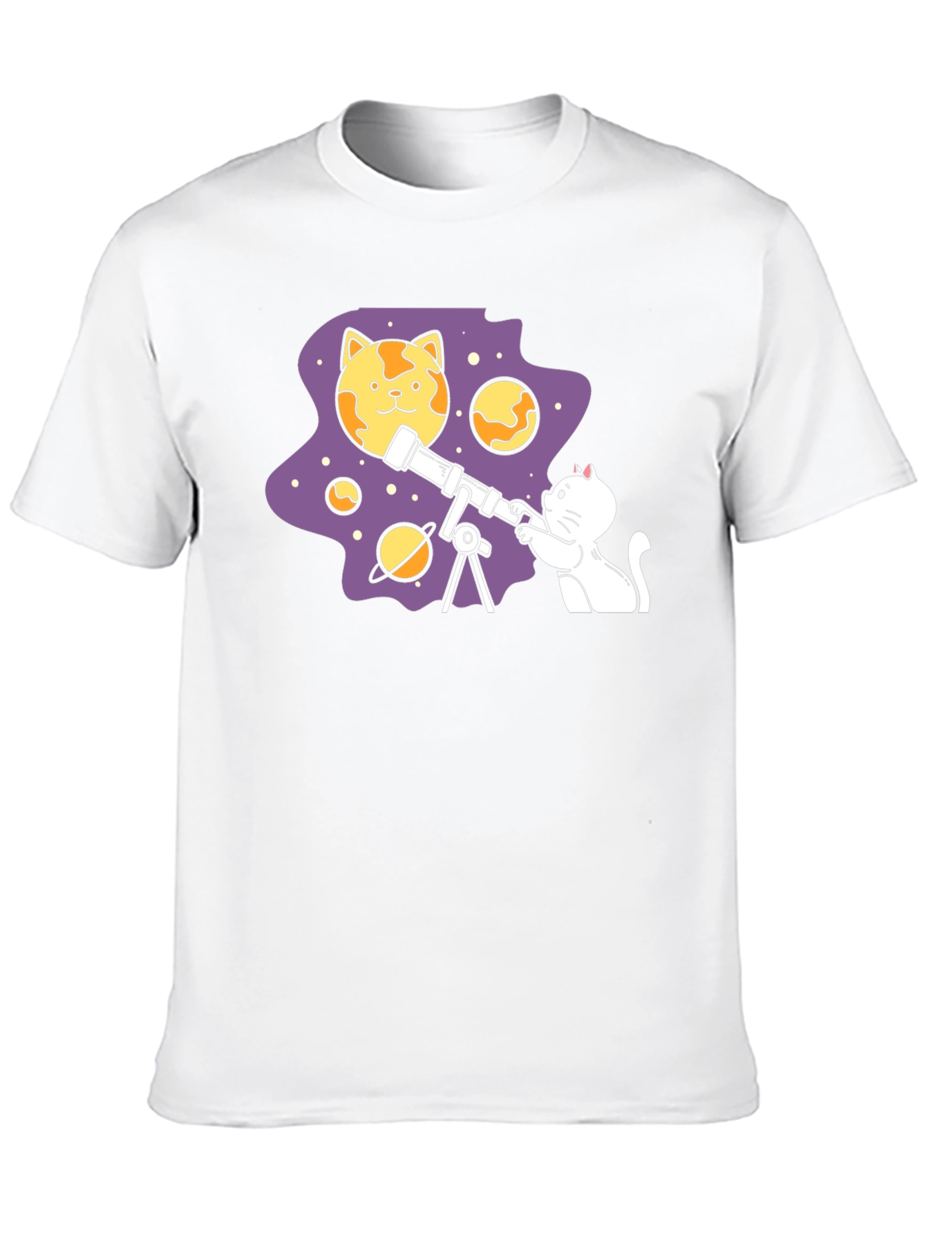 Cat Astronomer T-Shirt - Space Adventure