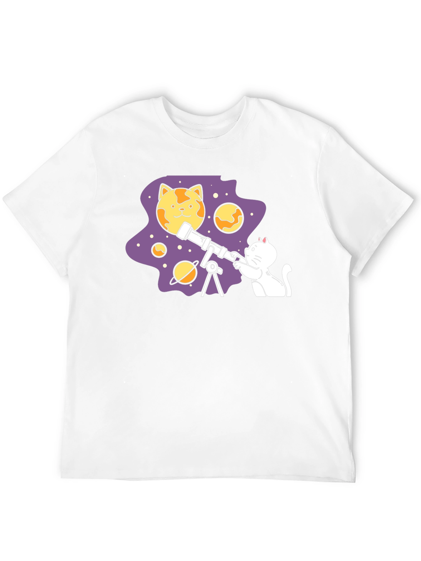 Cat Astronomer T-Shirt - Space Adventure