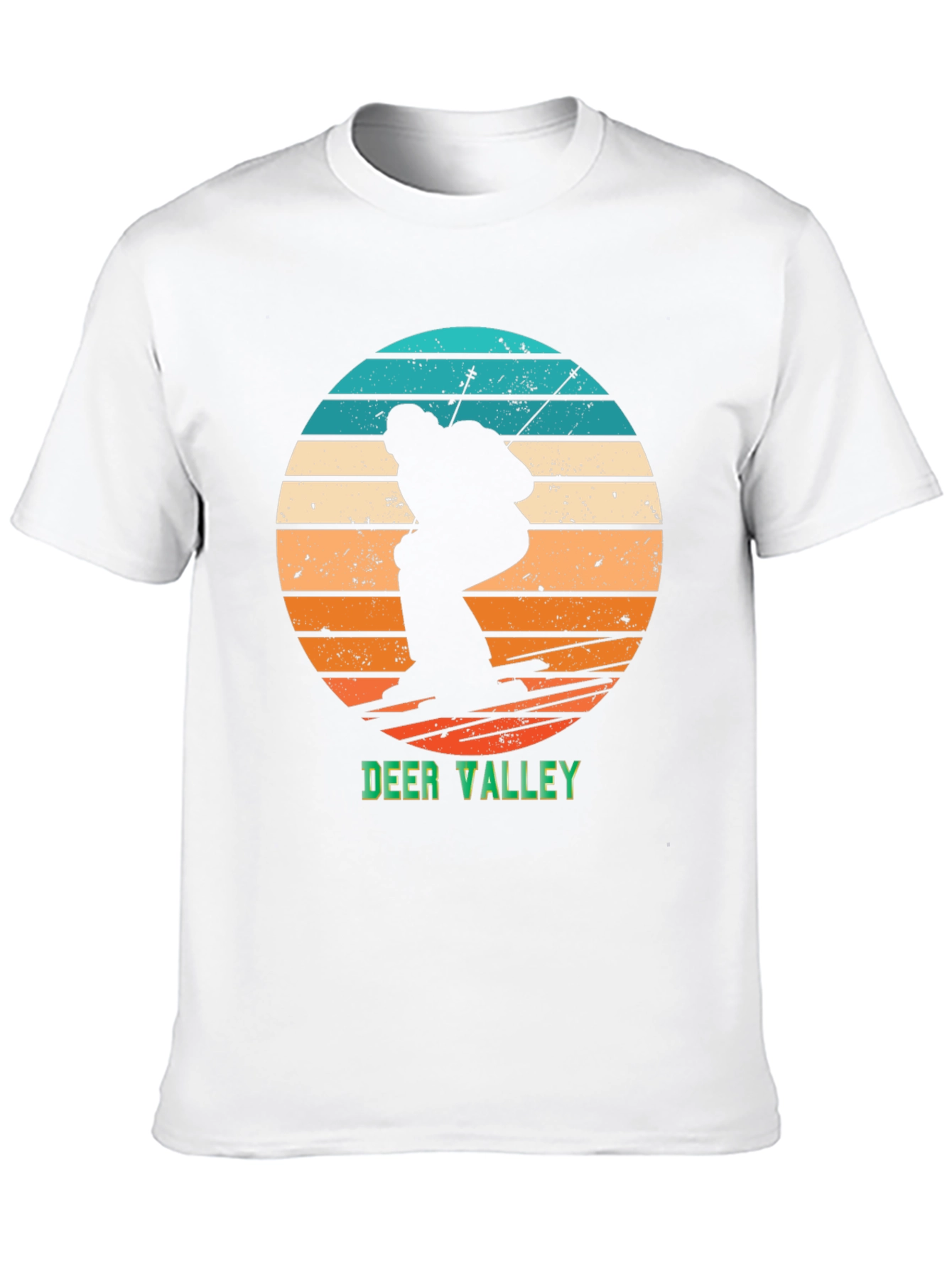 Deer Valley Ski Retro Graphic Tee - Black