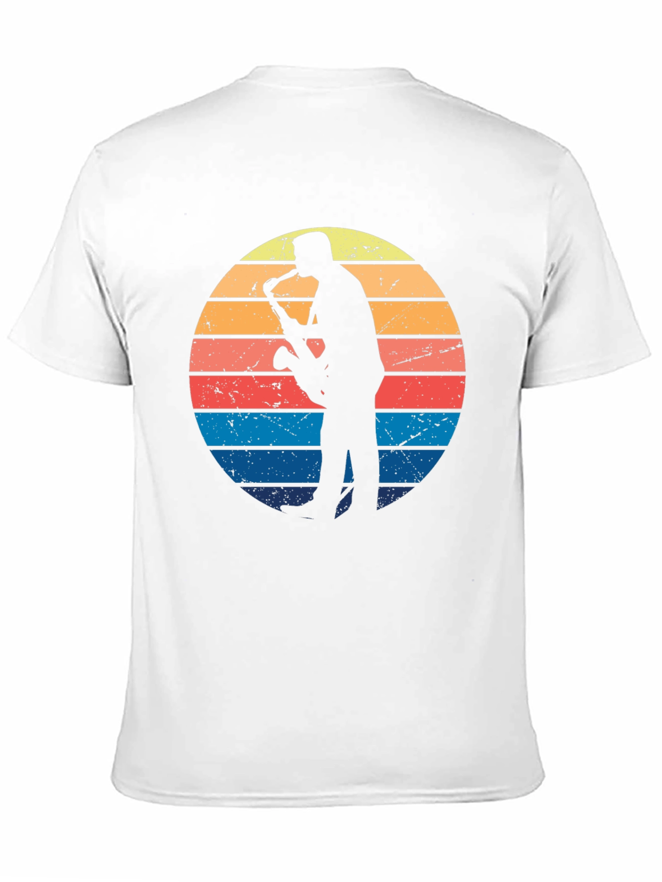Retro Saxophone Player Sunset T-Shirt