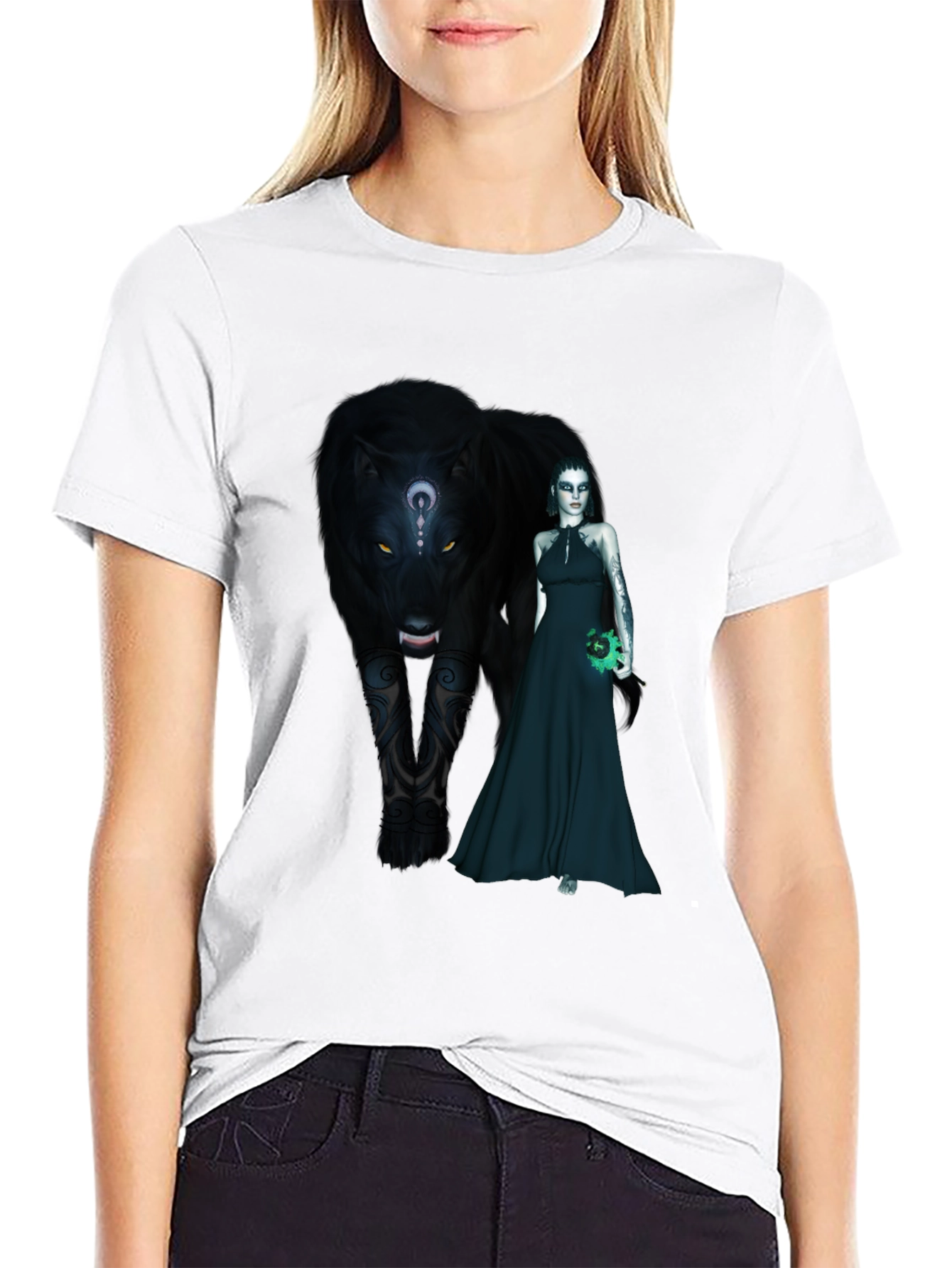 Black Panther & Enchantress Graphic T-Shirt