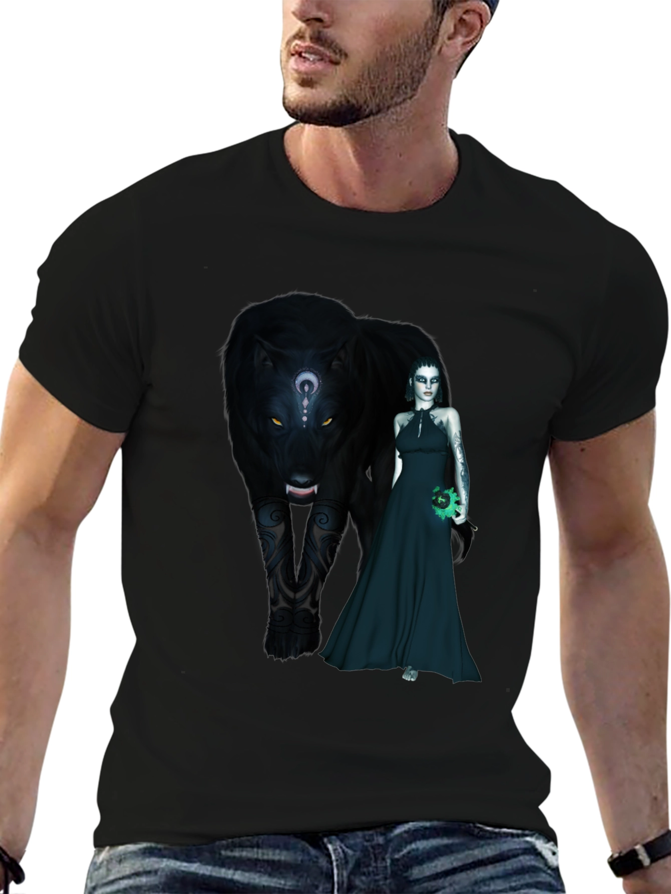 Black Panther & Enchantress Graphic T-Shirt
