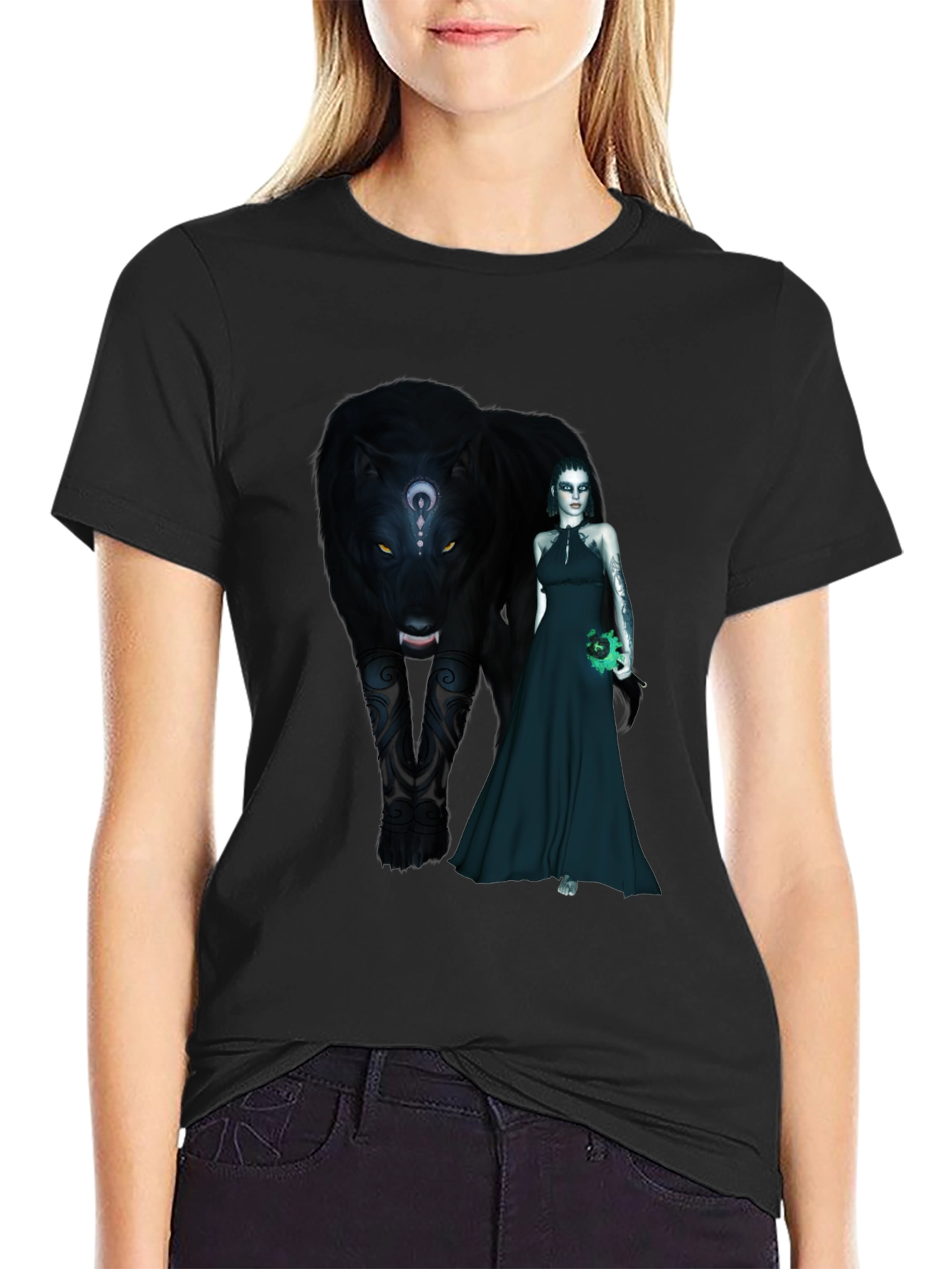 Black Panther & Enchantress Graphic T-Shirt