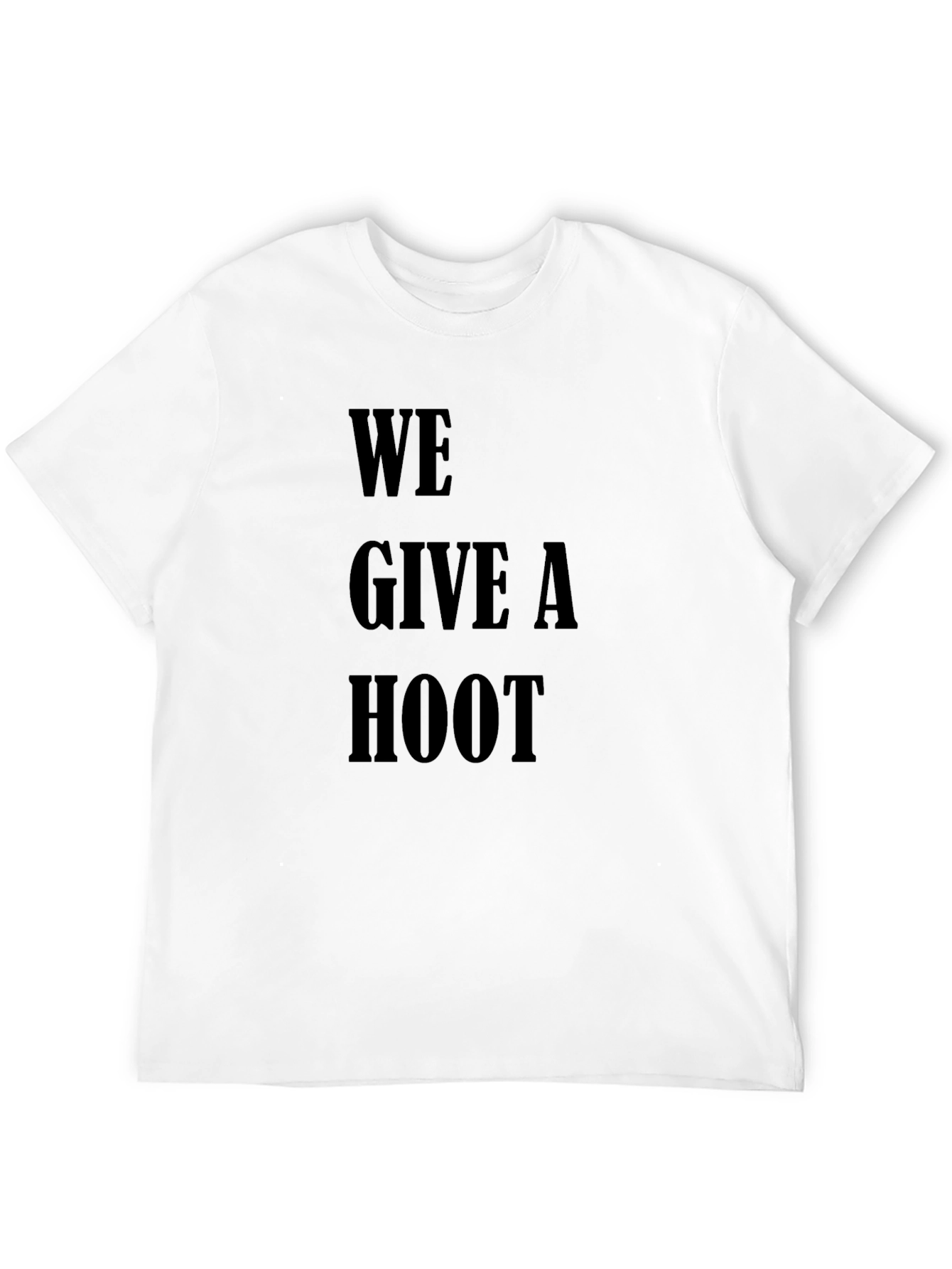 We Give A Hoot Graphic T-Shirt - Black