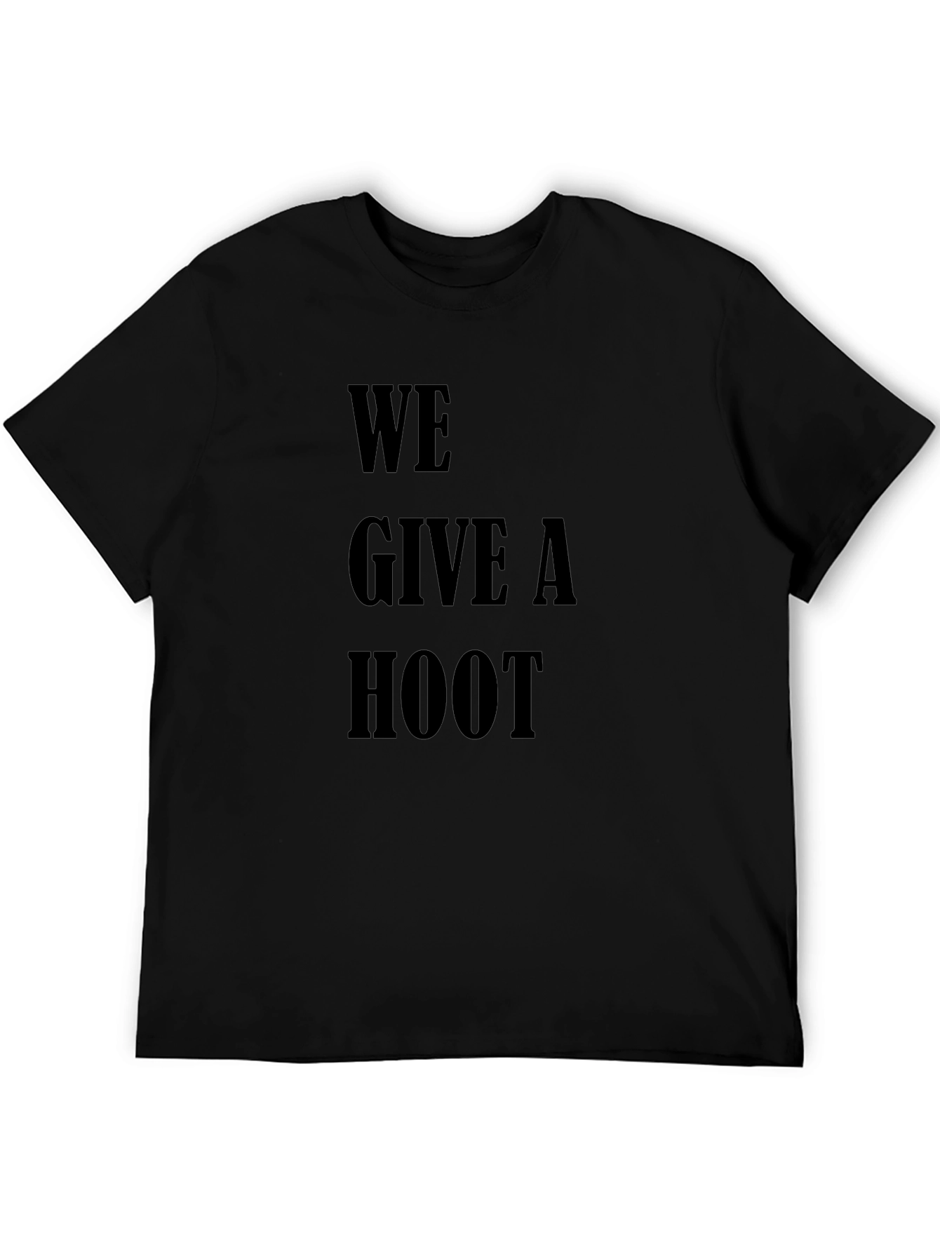 We Give A Hoot Graphic T-Shirt - Black