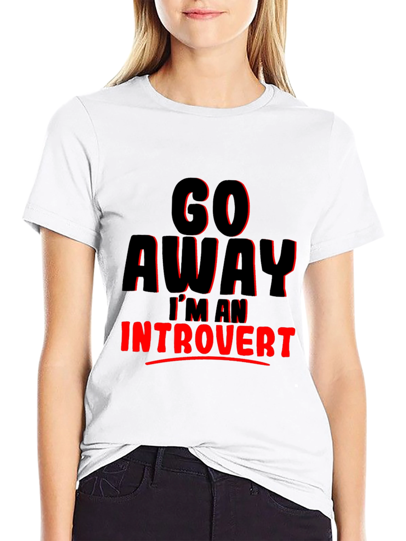 Introvert Graphic Tee - Go Away T-Shirt