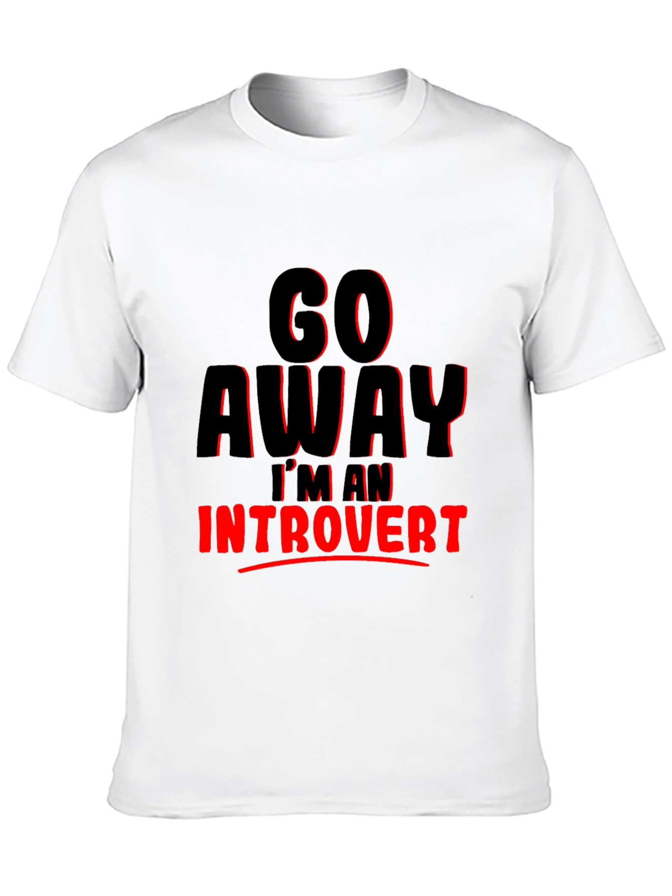 Introvert Graphic Tee - Go Away T-Shirt