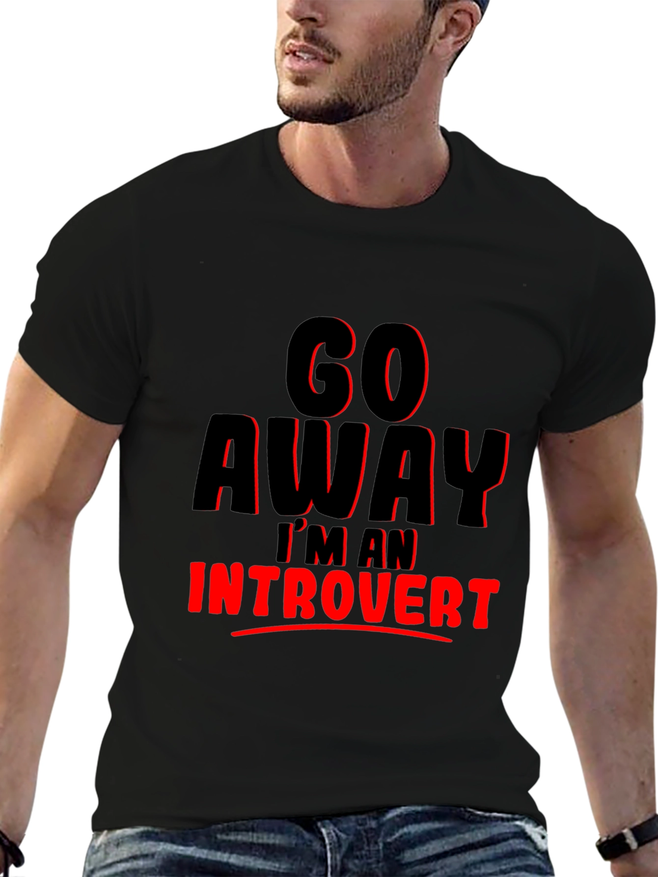 Introvert Graphic Tee - Go Away T-Shirt