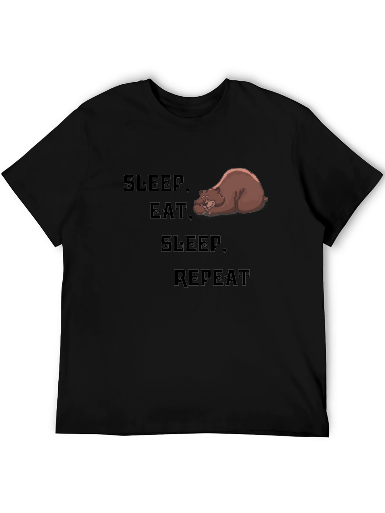 Sleep Eat Repeat Bear Graphic Tee