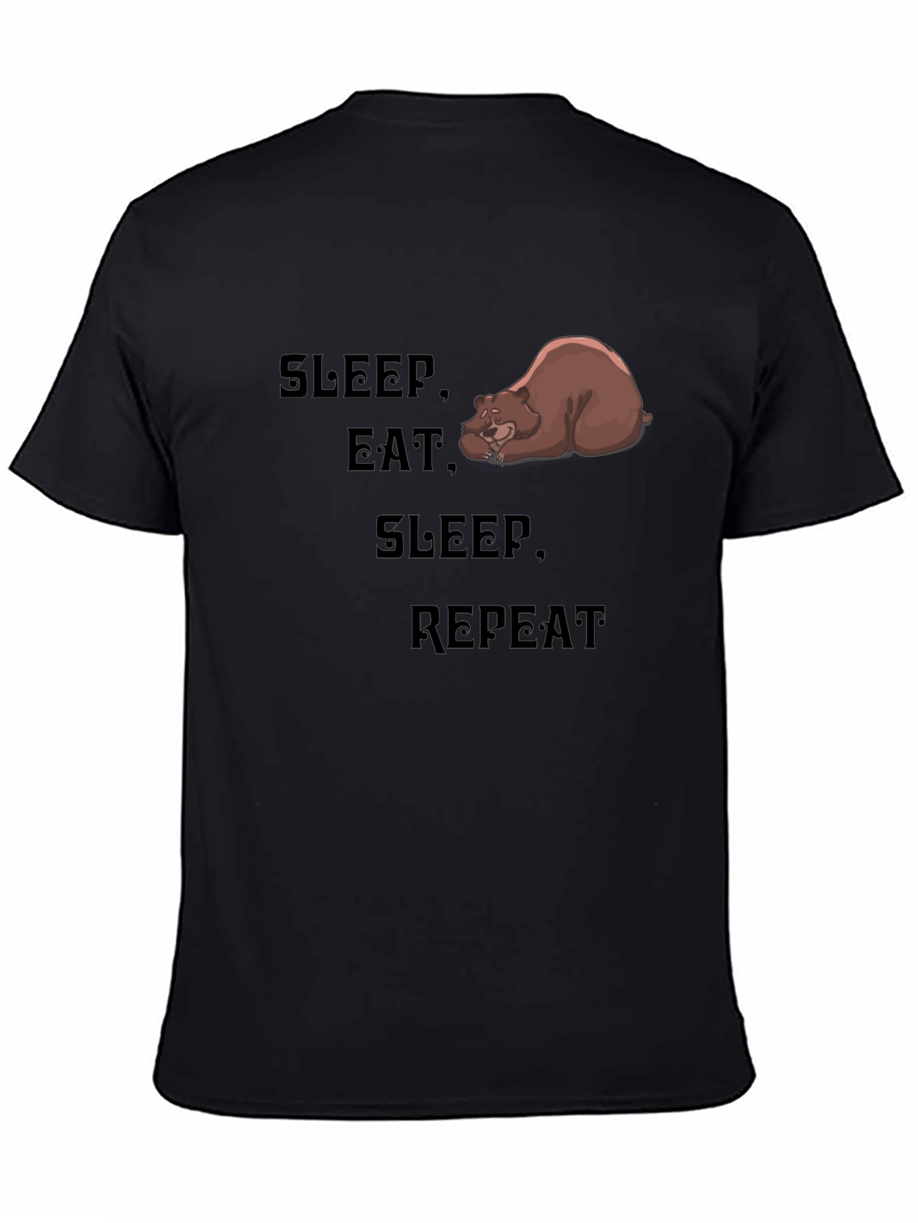 Sleep Eat Repeat Bear Graphic Tee