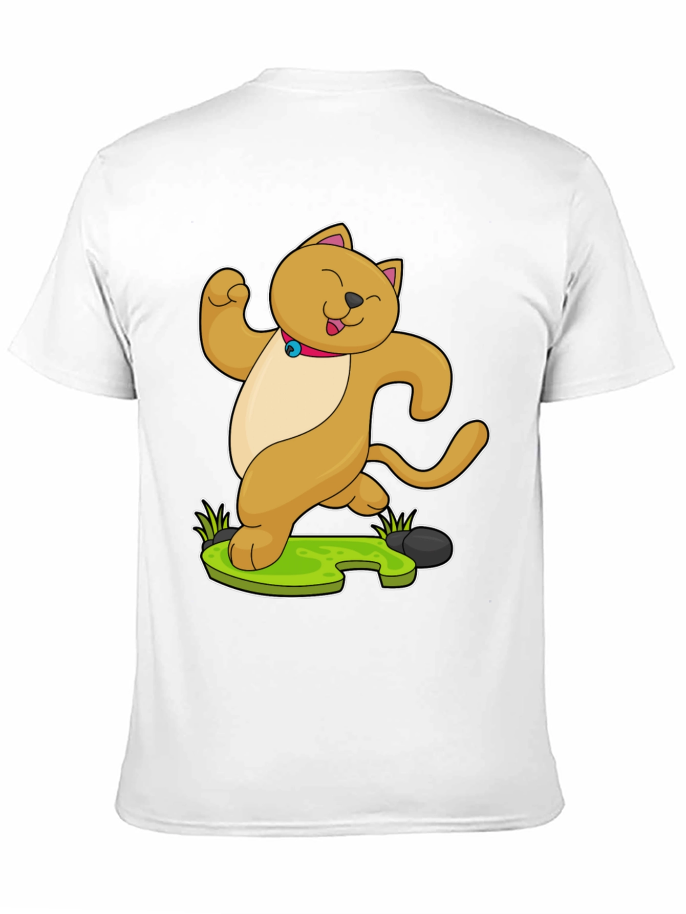 Dancing Cat Cartoon Graphic T-Shirt