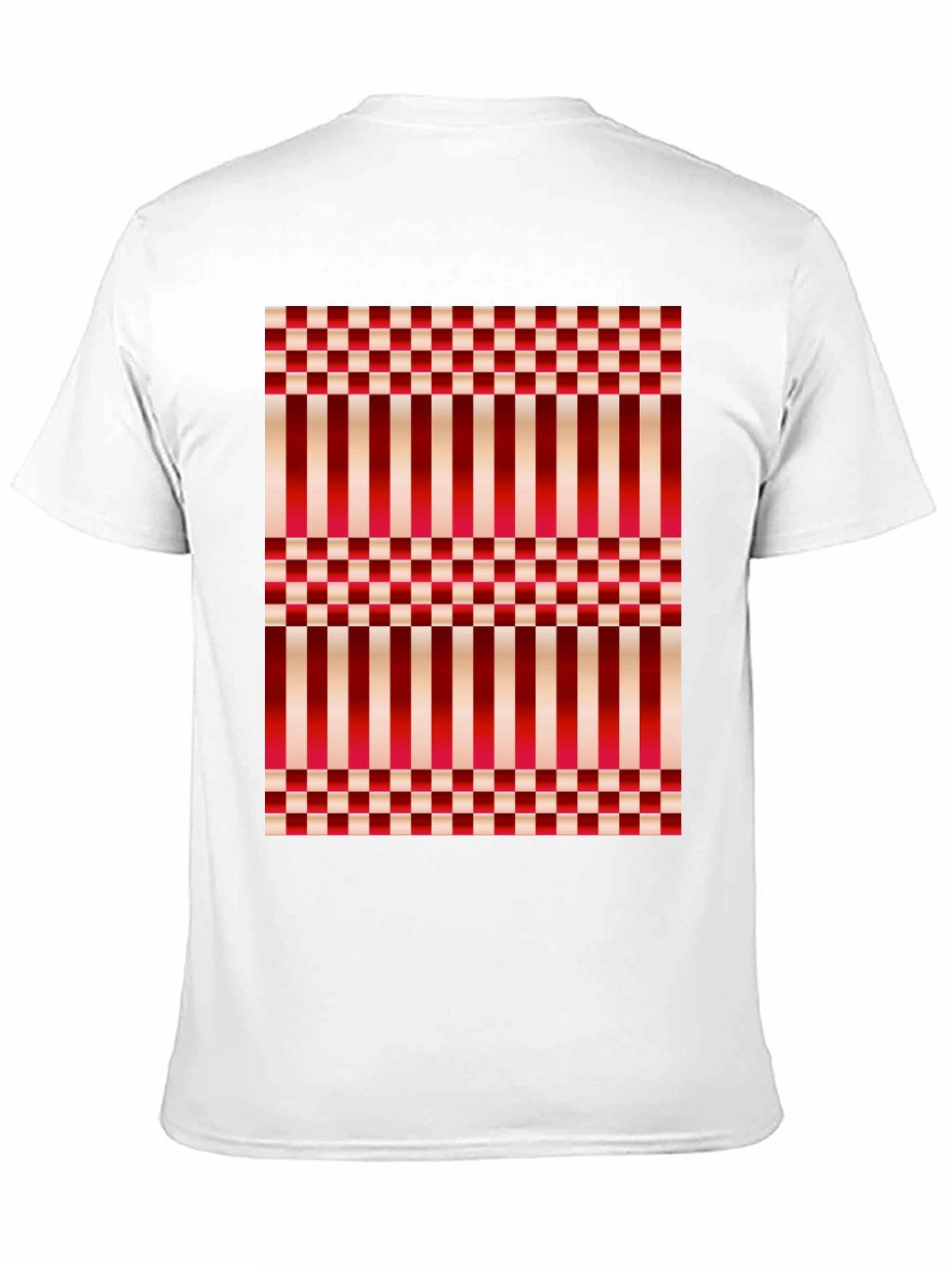Striped & Checkered Pattern T-Shirt