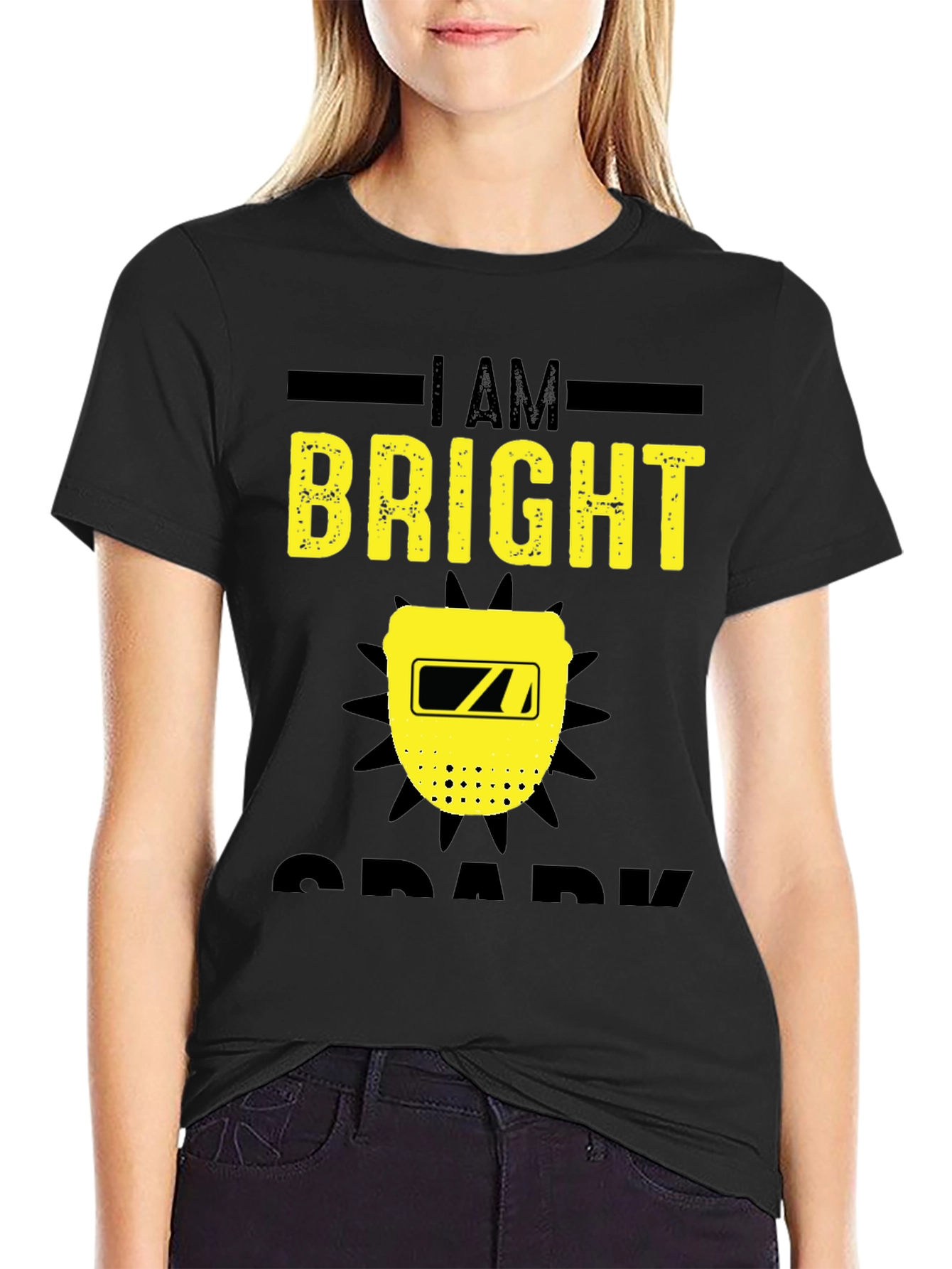 Bright Spark Welder T-Shirt - Black