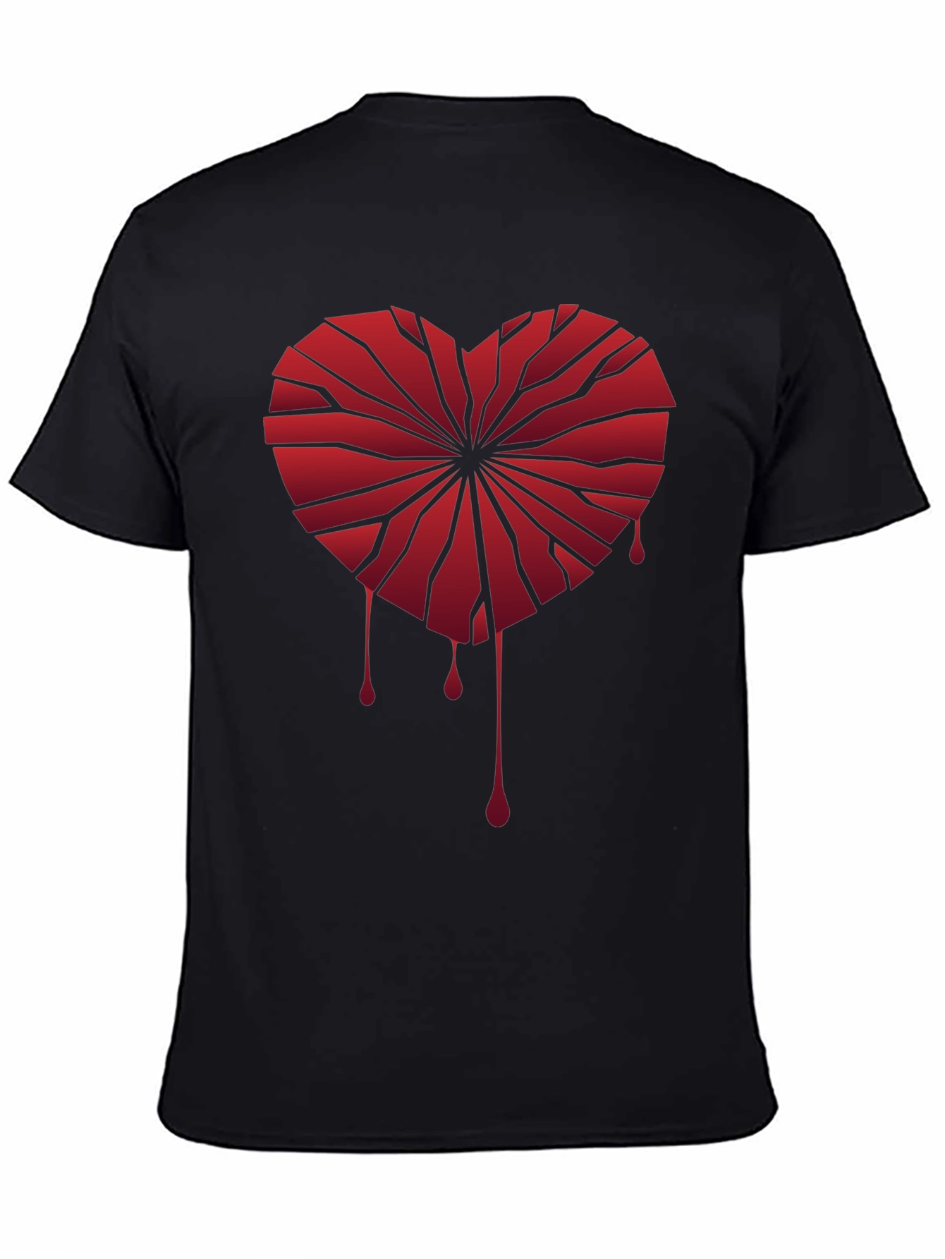 Broken Heart Graphic Tee - Edgy Style