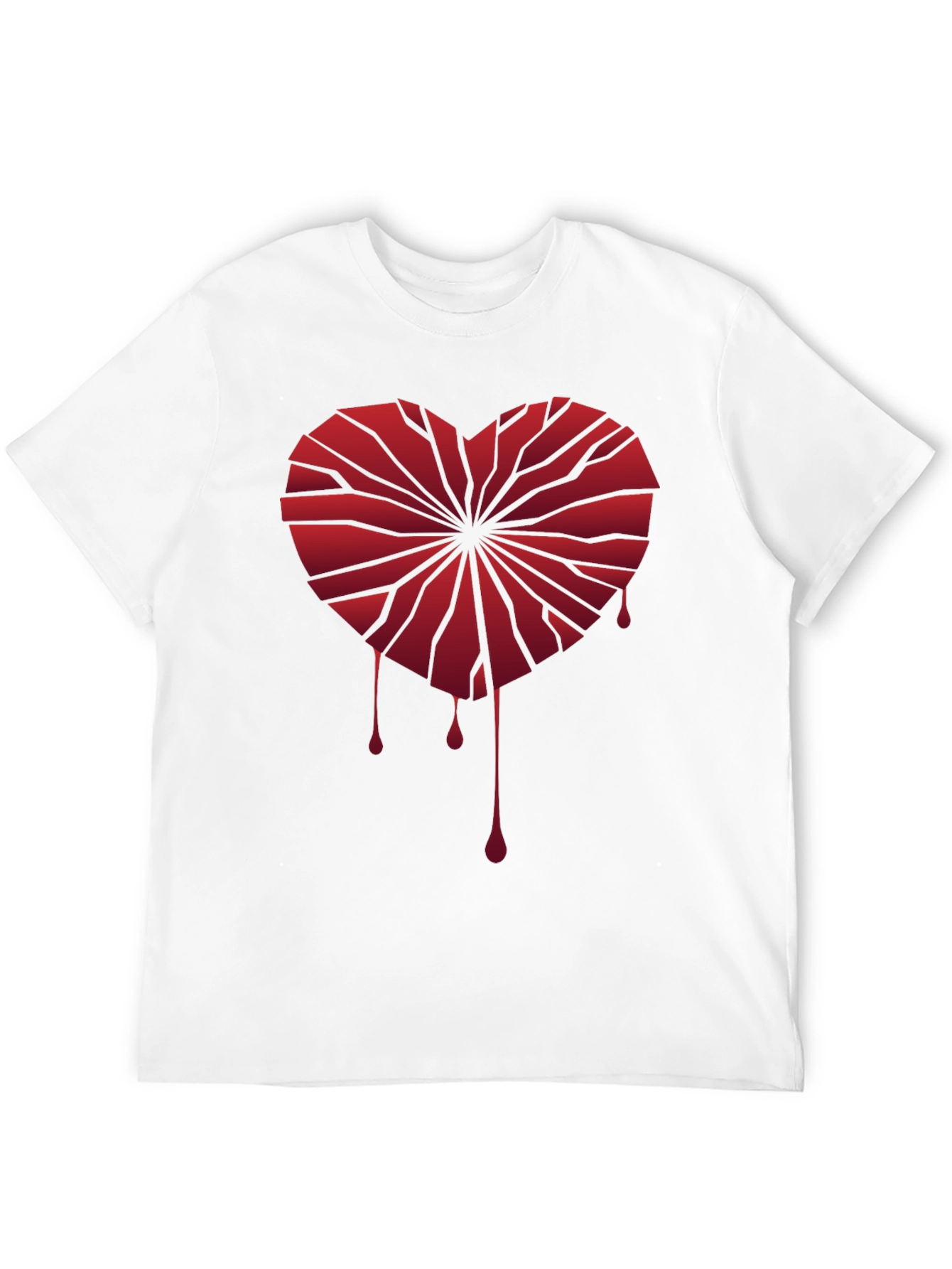 Broken Heart Graphic Tee - Edgy Style