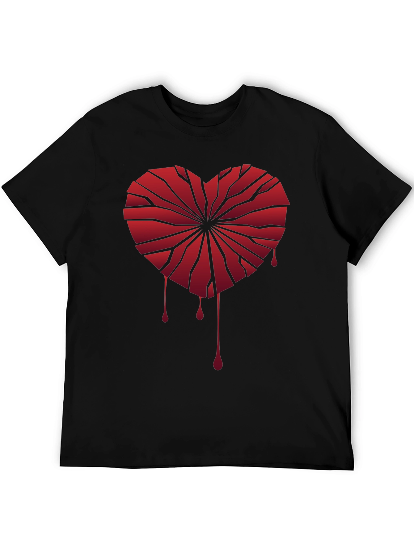 Broken Heart Graphic Tee - Edgy Style