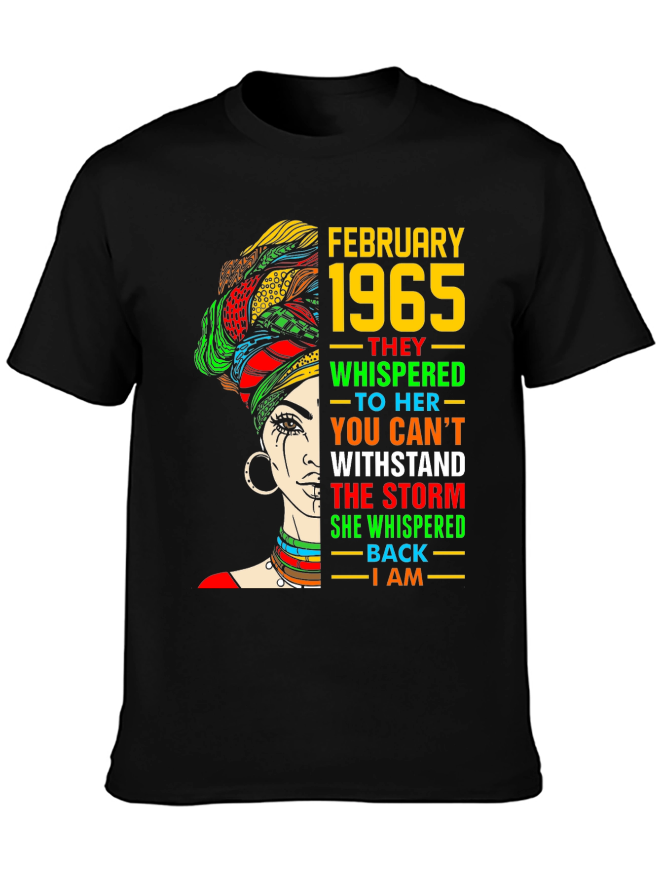 February 1965 Black Woman Graphic Tee