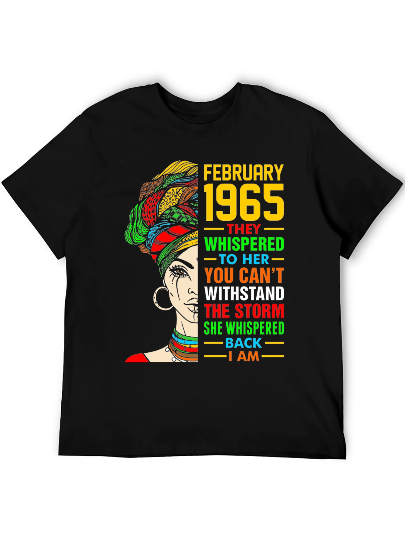 February 1965 Black Woman Graphic Tee