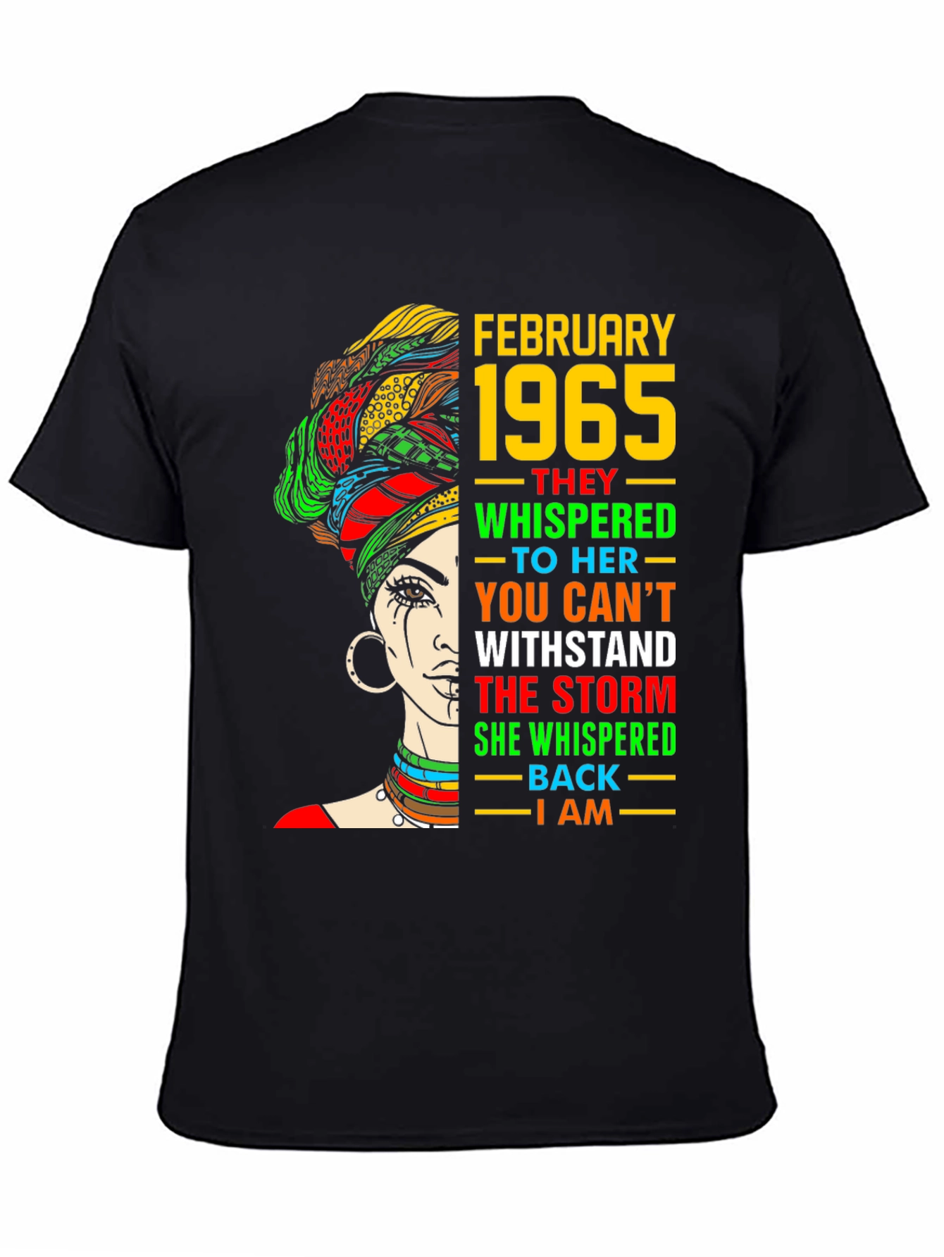 February 1965 Black Woman Graphic Tee