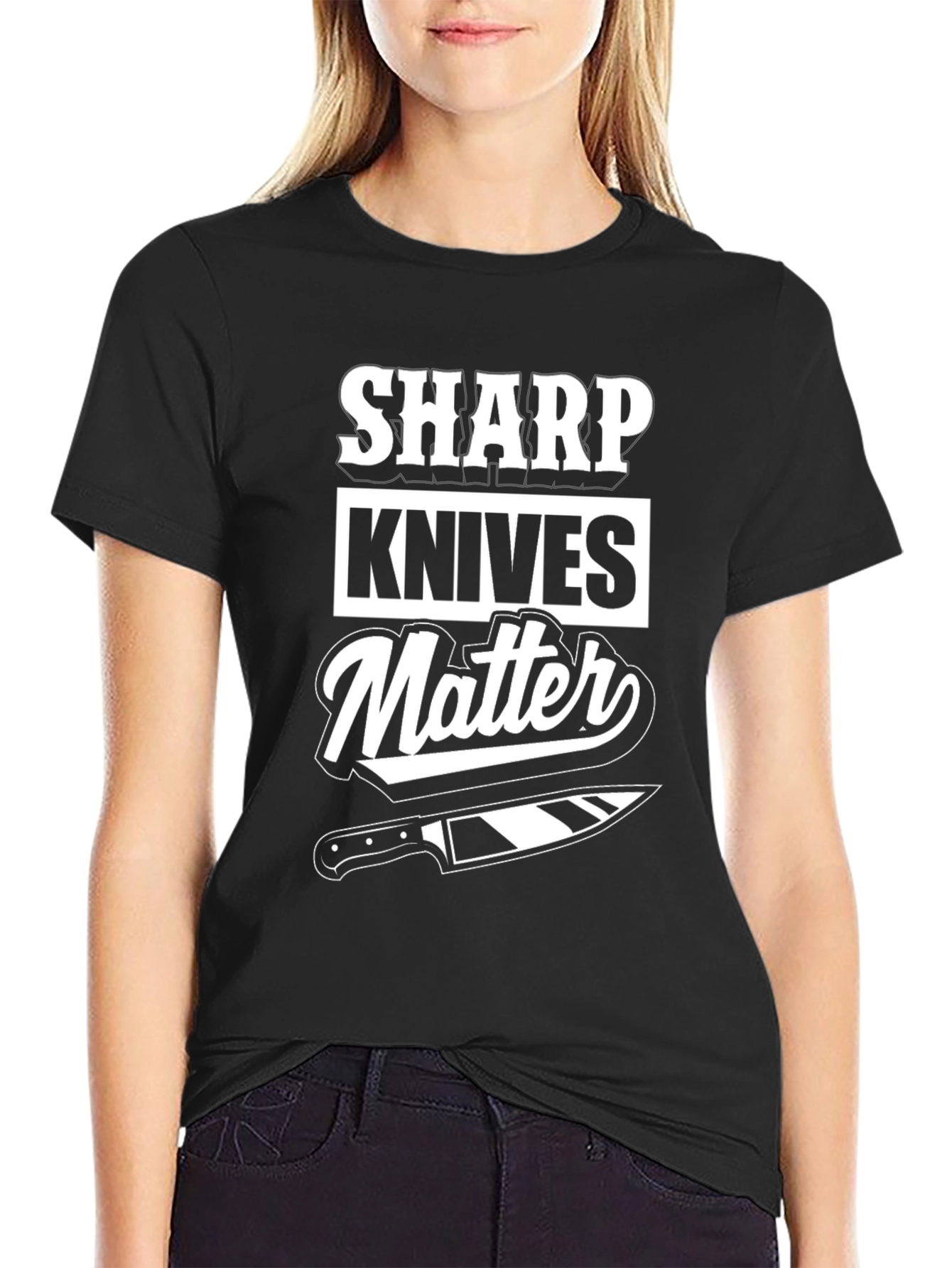 Sharp Knives Matter T-Shirt Chef Tee