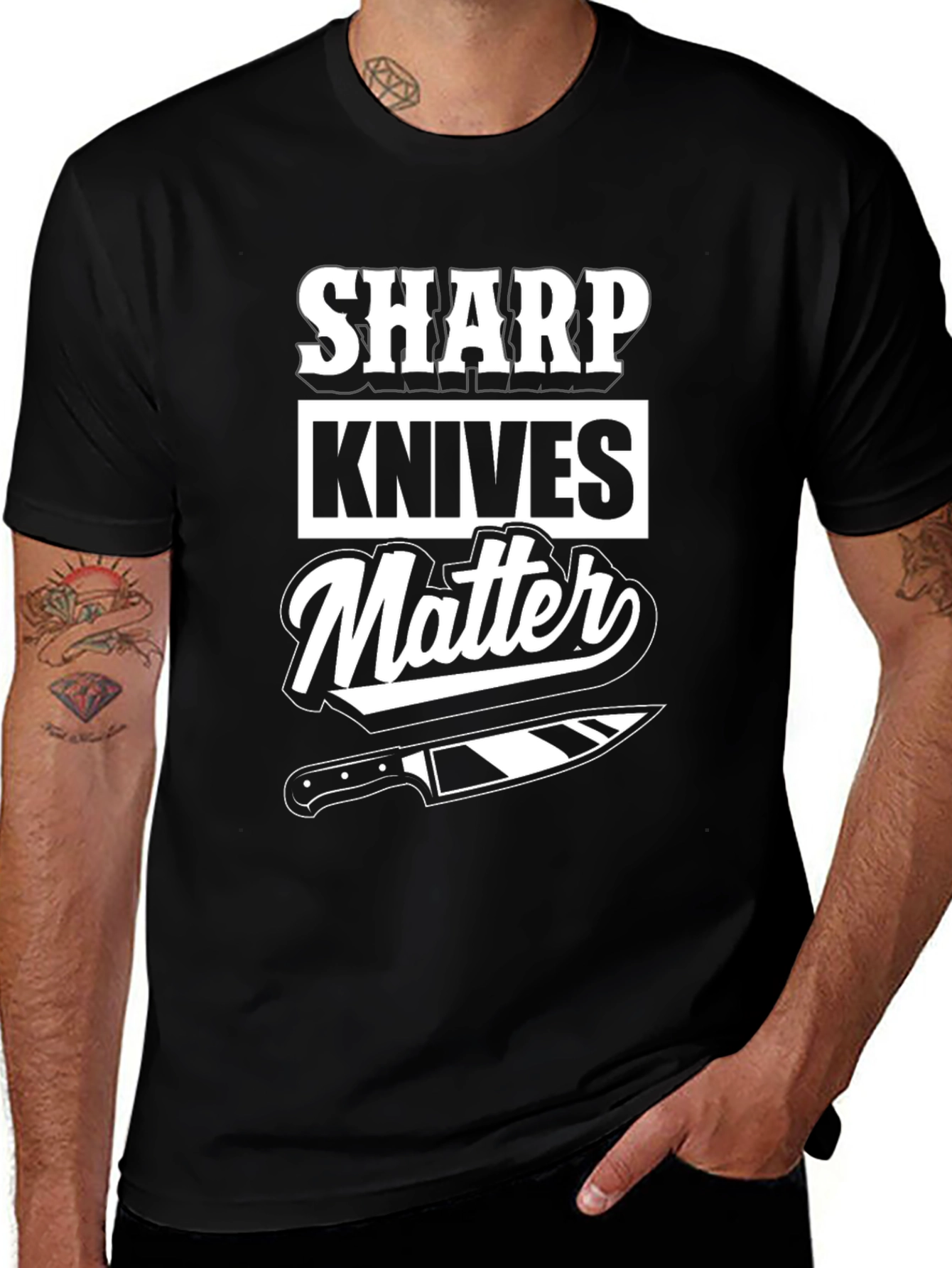Sharp Knives Matter T-Shirt Chef Tee