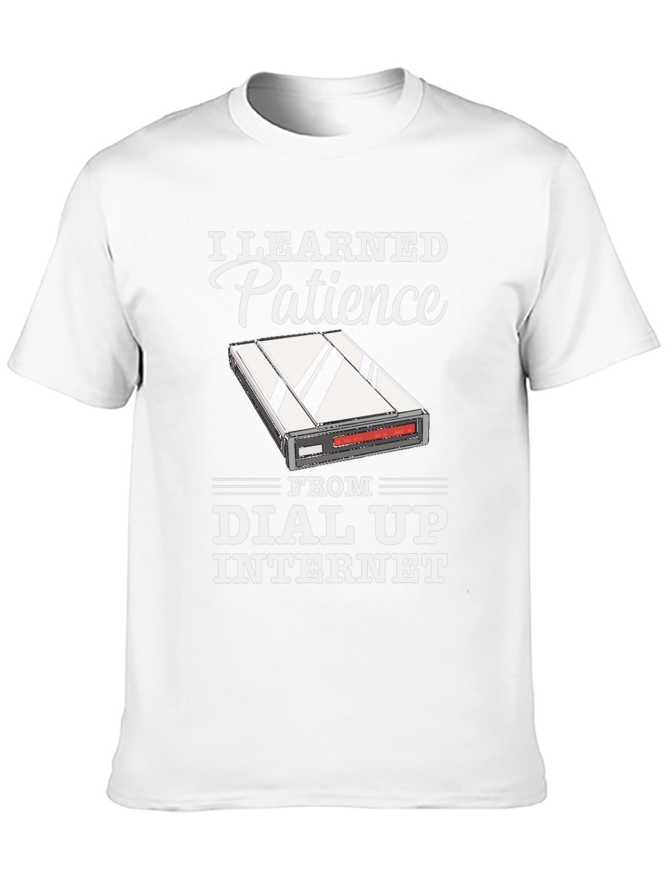 I Learned Patience From Dial Up Internet T-Shirt