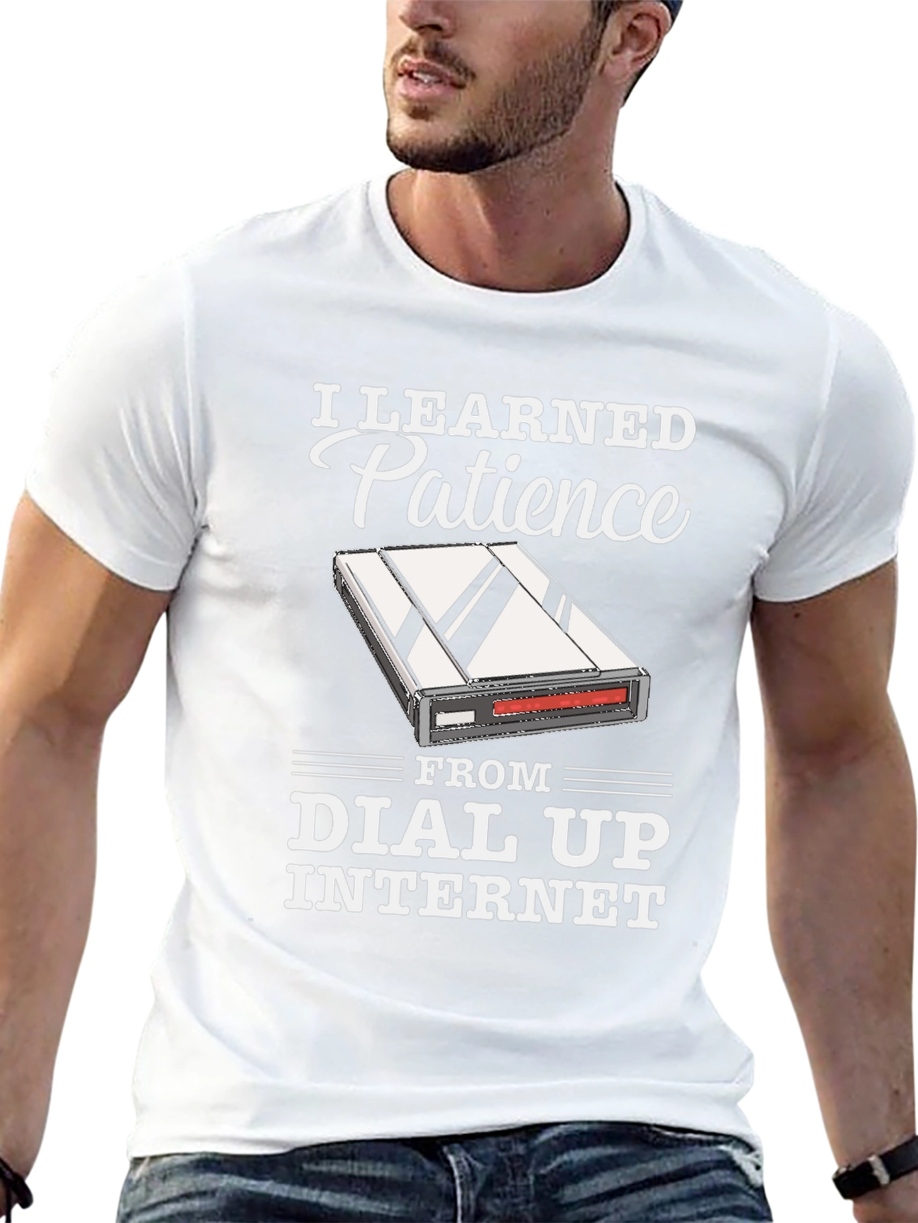 I Learned Patience From Dial Up Internet T-Shirt