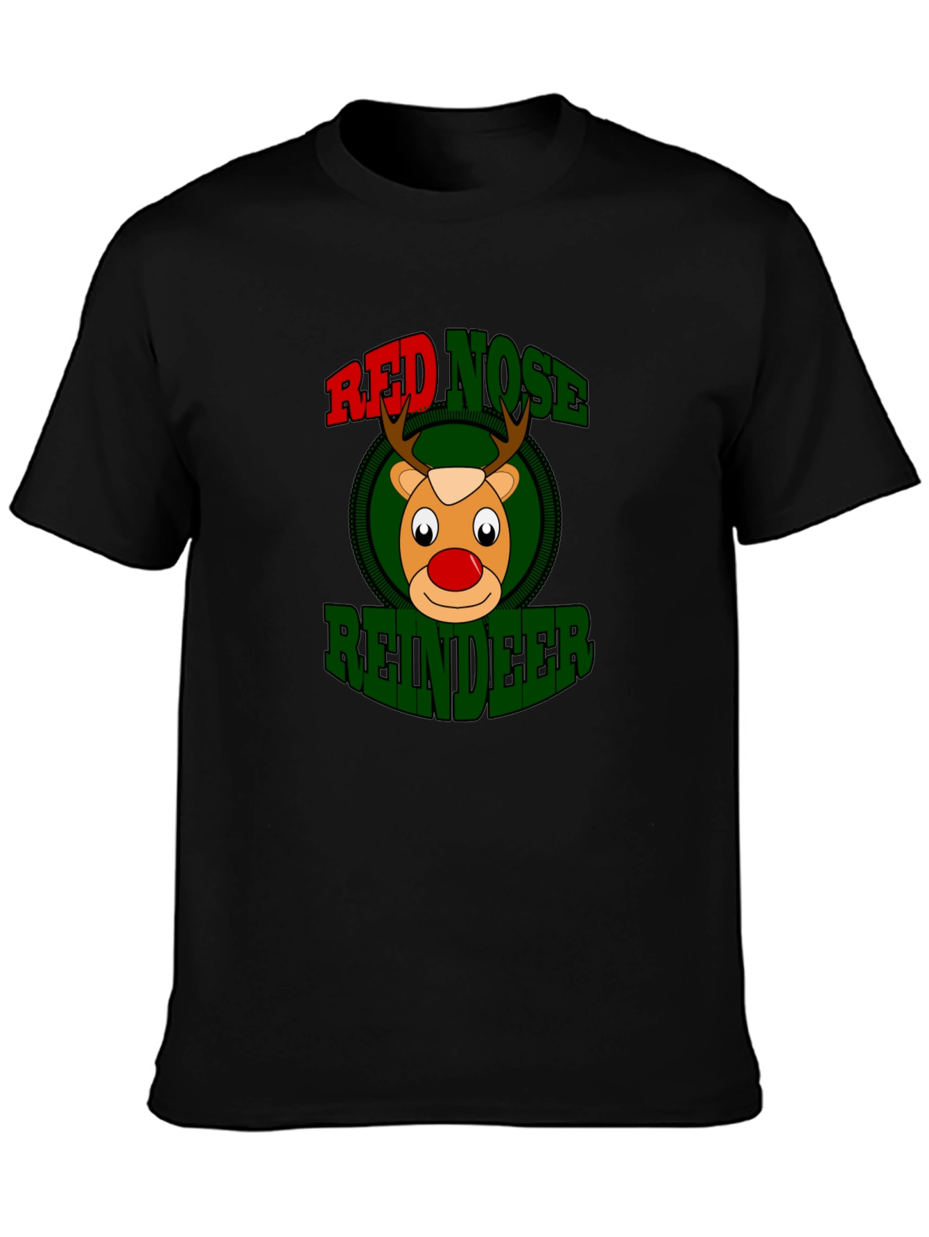 Red Nose Reindeer Graphic Tee - Christmas Holiday