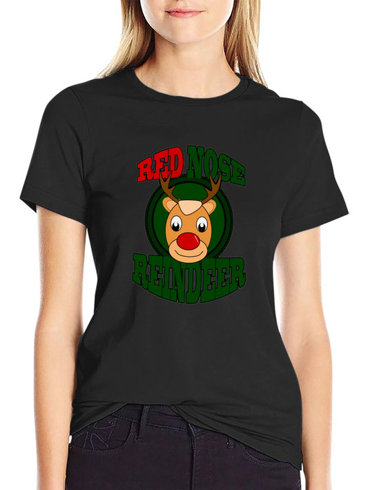 Red Nose Reindeer Graphic Tee - Christmas Holiday