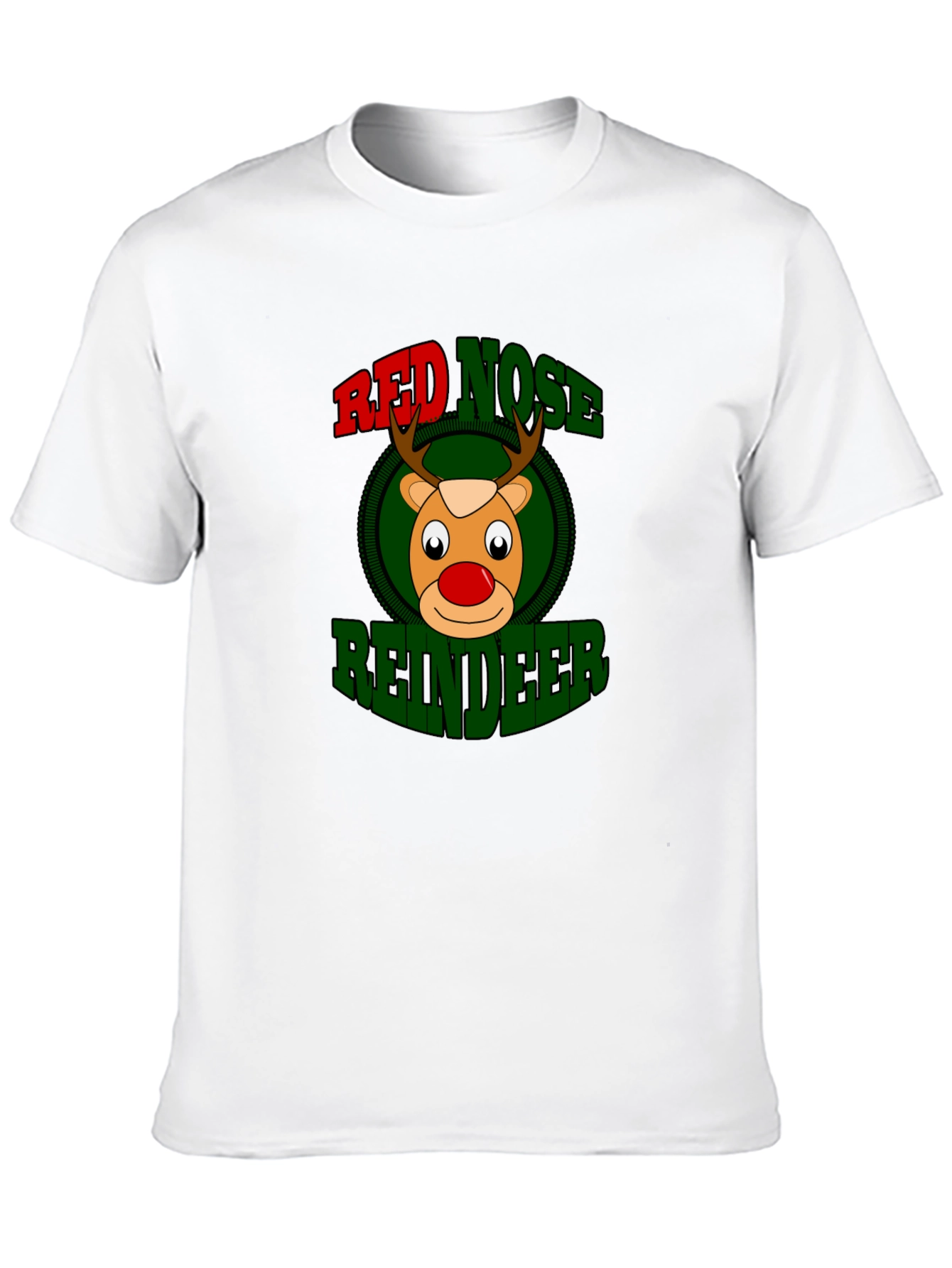 Red Nose Reindeer Graphic Tee - Christmas Holiday