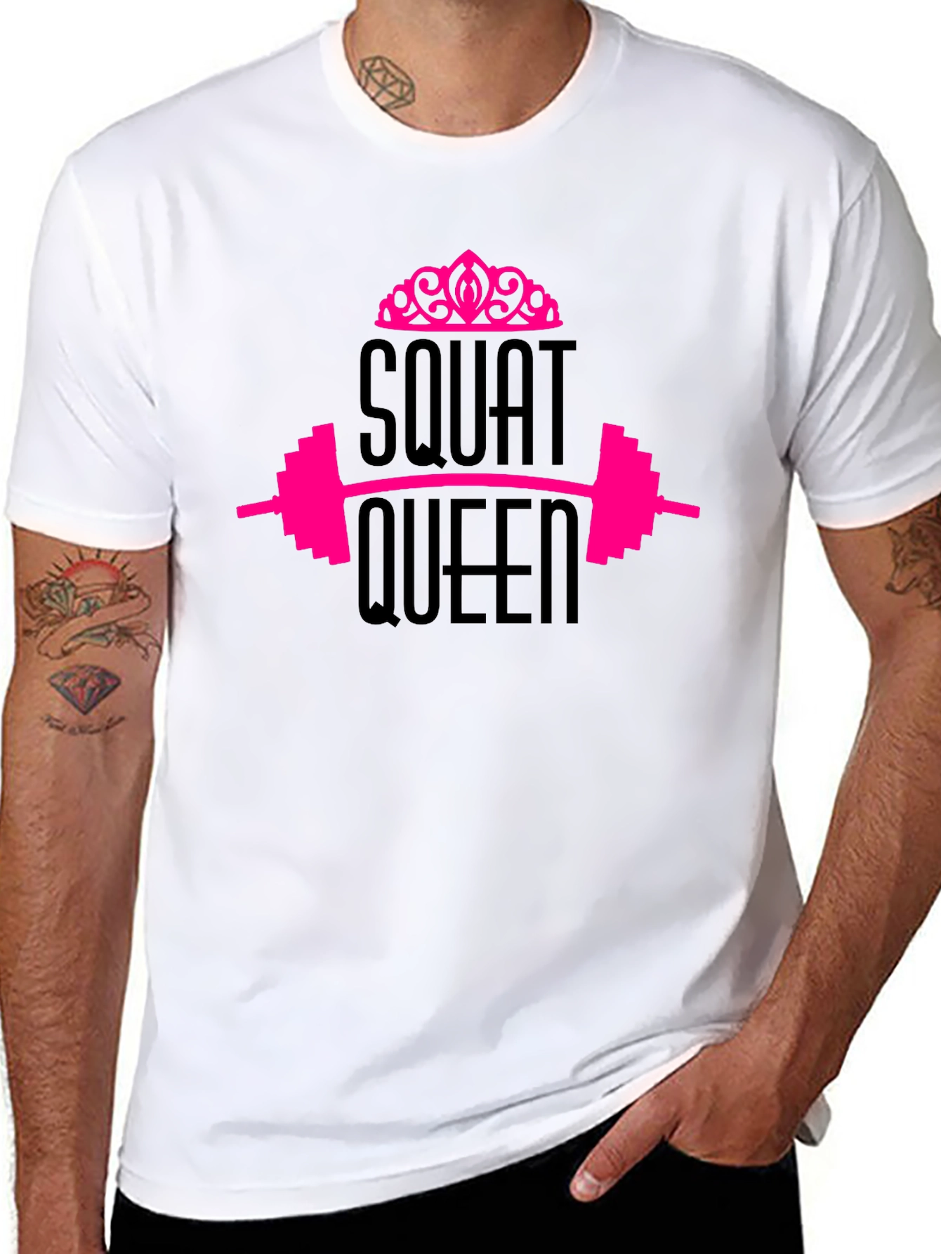 Squat Queen Graphic Tee - Black