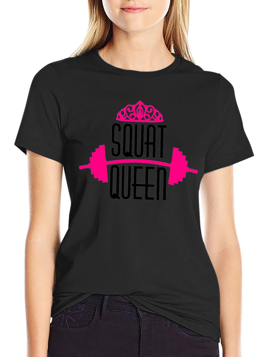 Squat Queen Graphic Tee - Black