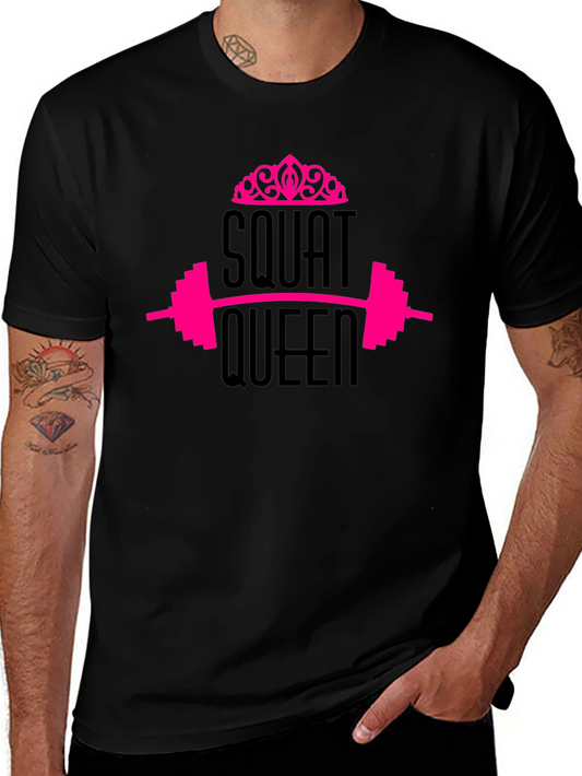 Squat Queen Graphic Tee - Black