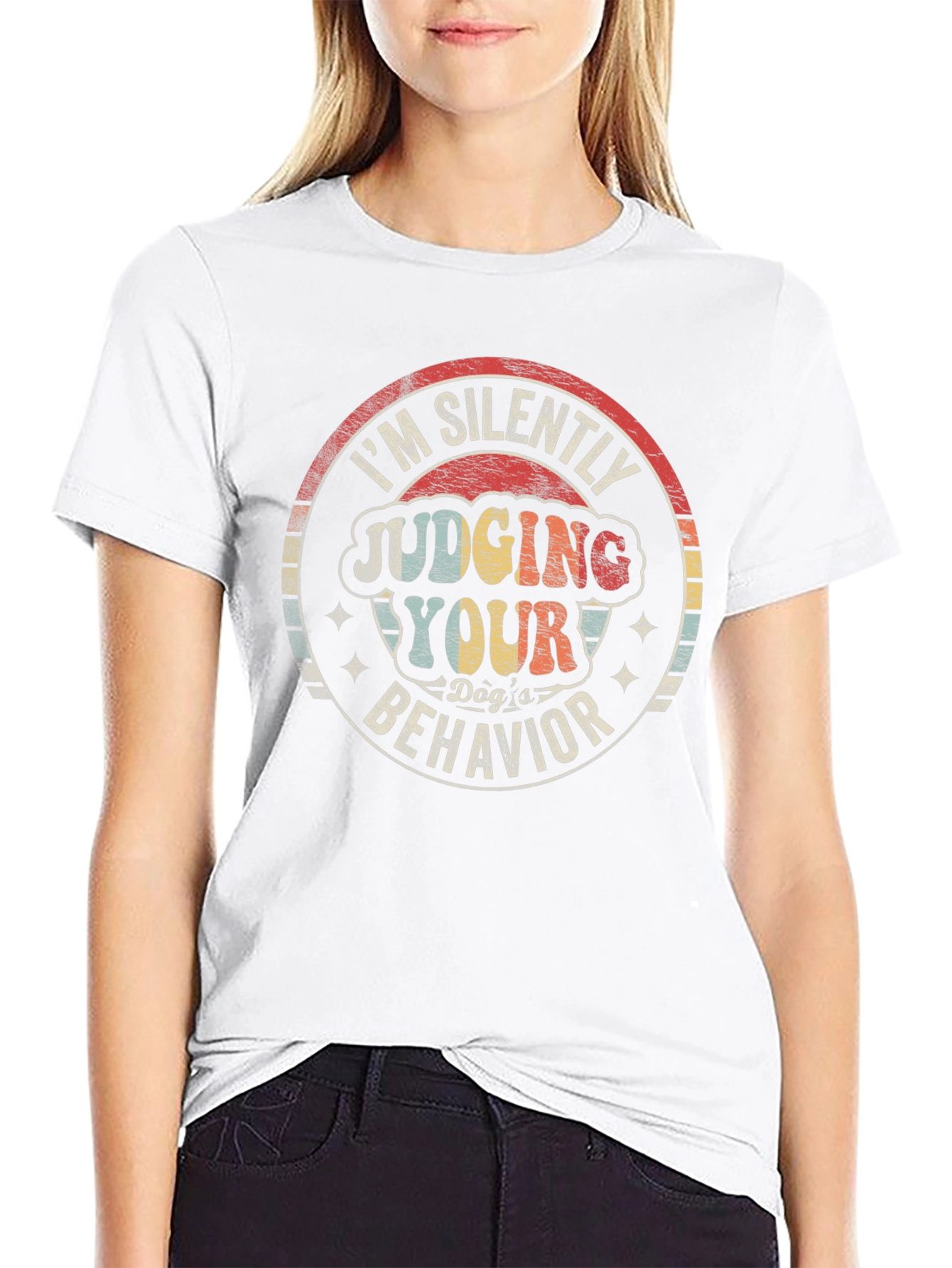 Silently Judging Dogs Behavior T-Shirt