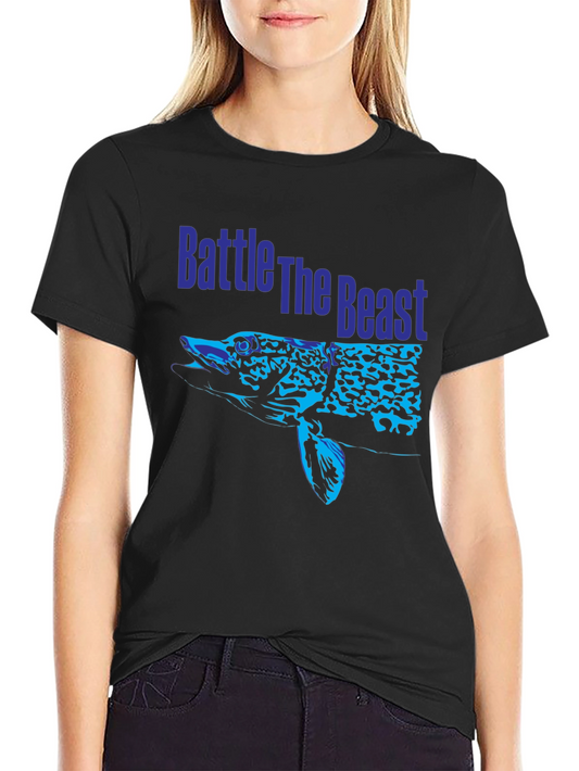Battle The Beast Fish Graphic T-Shirt