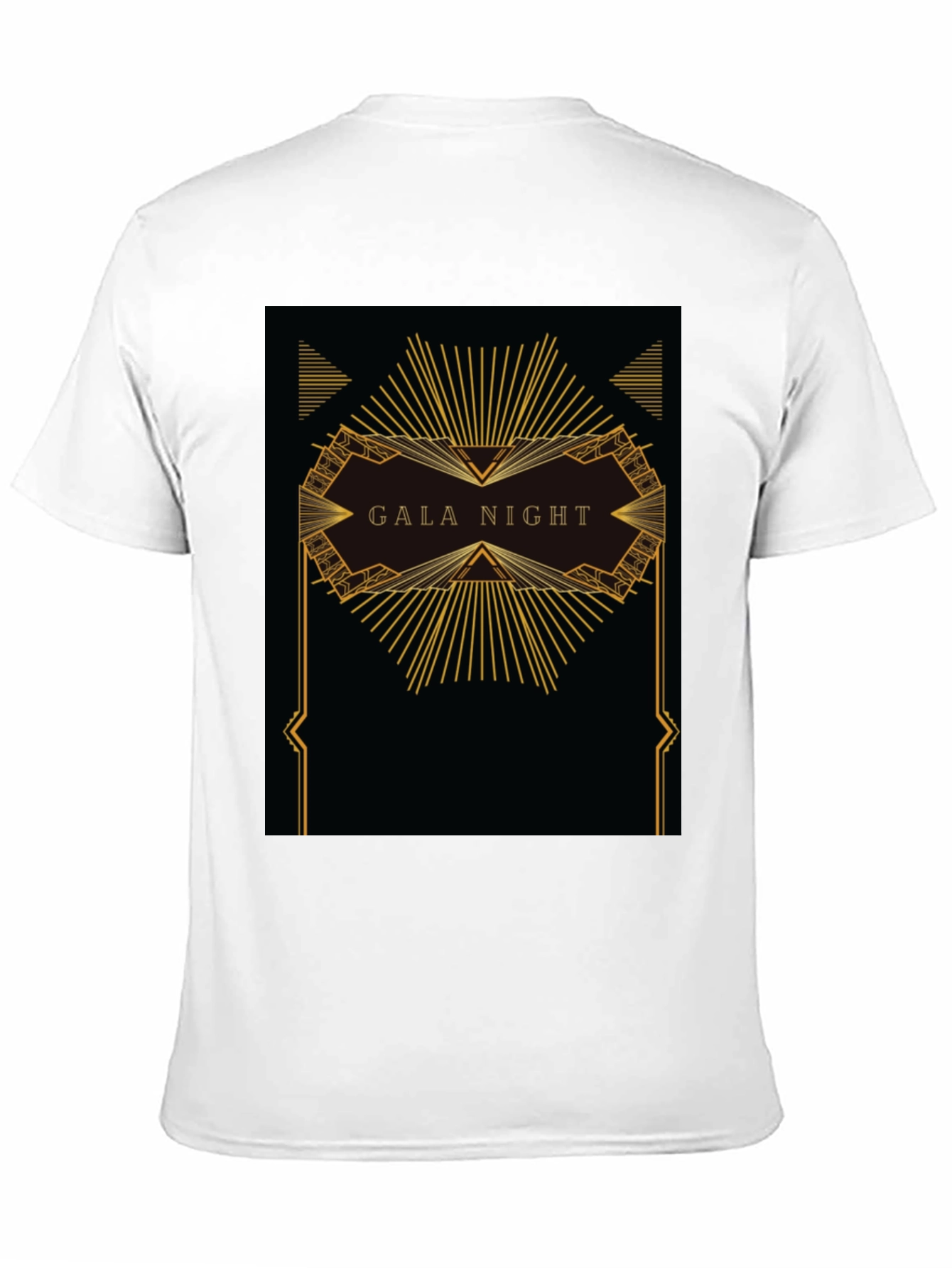 Gala Night Graphic Tee - Retro Art Deco Style