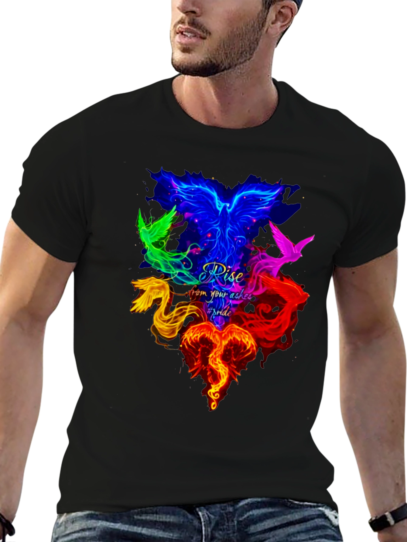 Rise Pride Phoenix Graphic T-Shirt