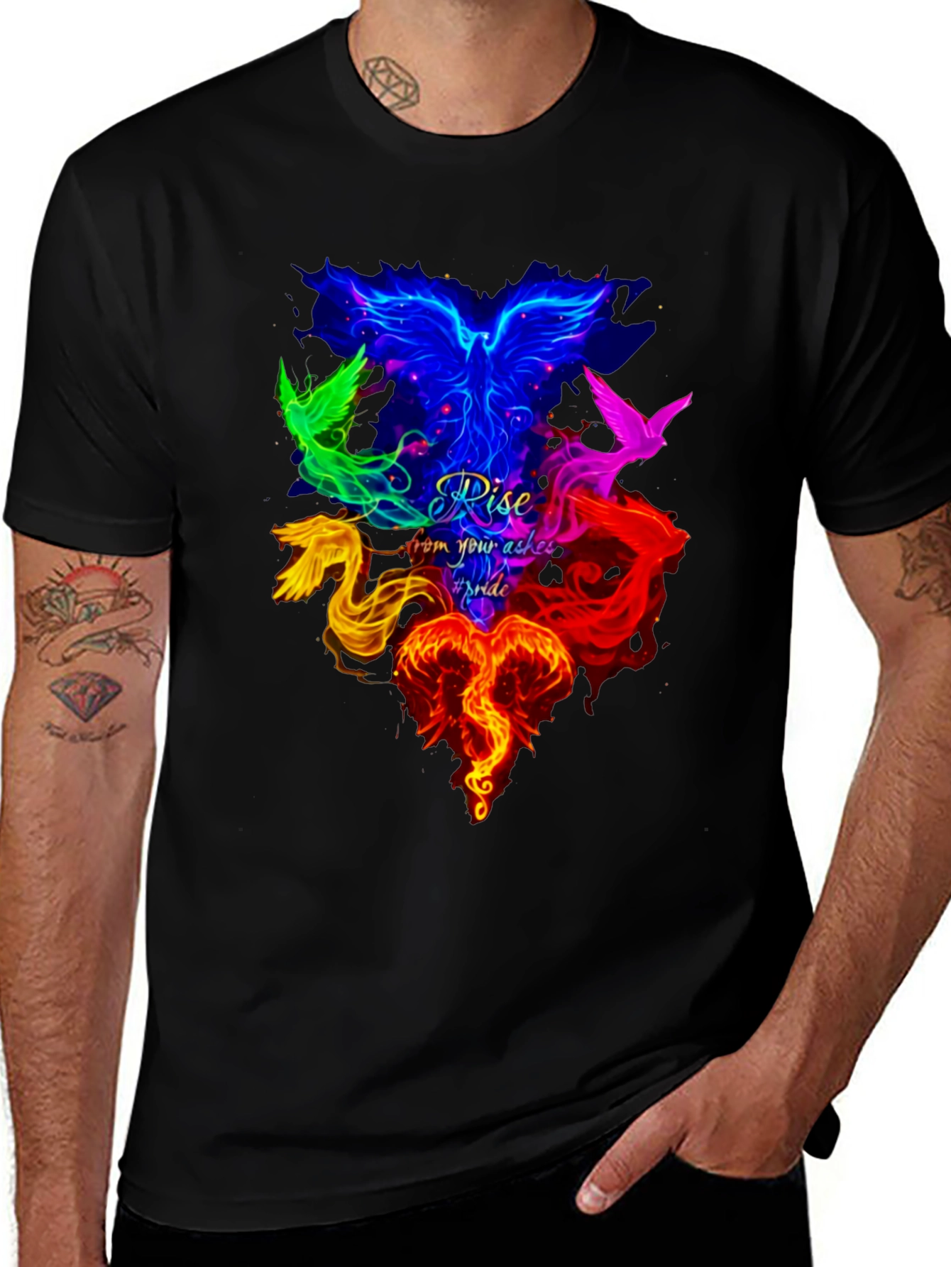 Rise Pride Phoenix Graphic T-Shirt