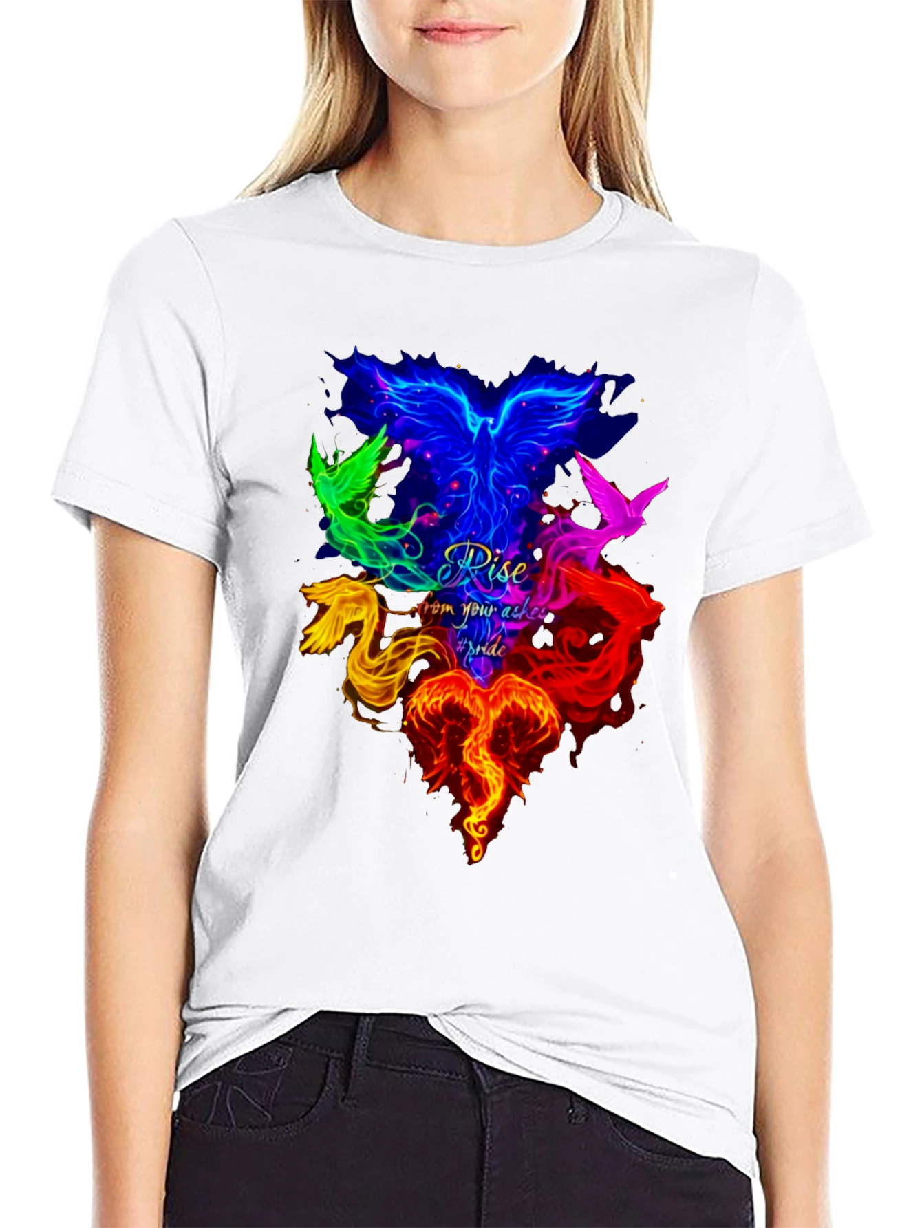 Rise Pride Phoenix Graphic T-Shirt