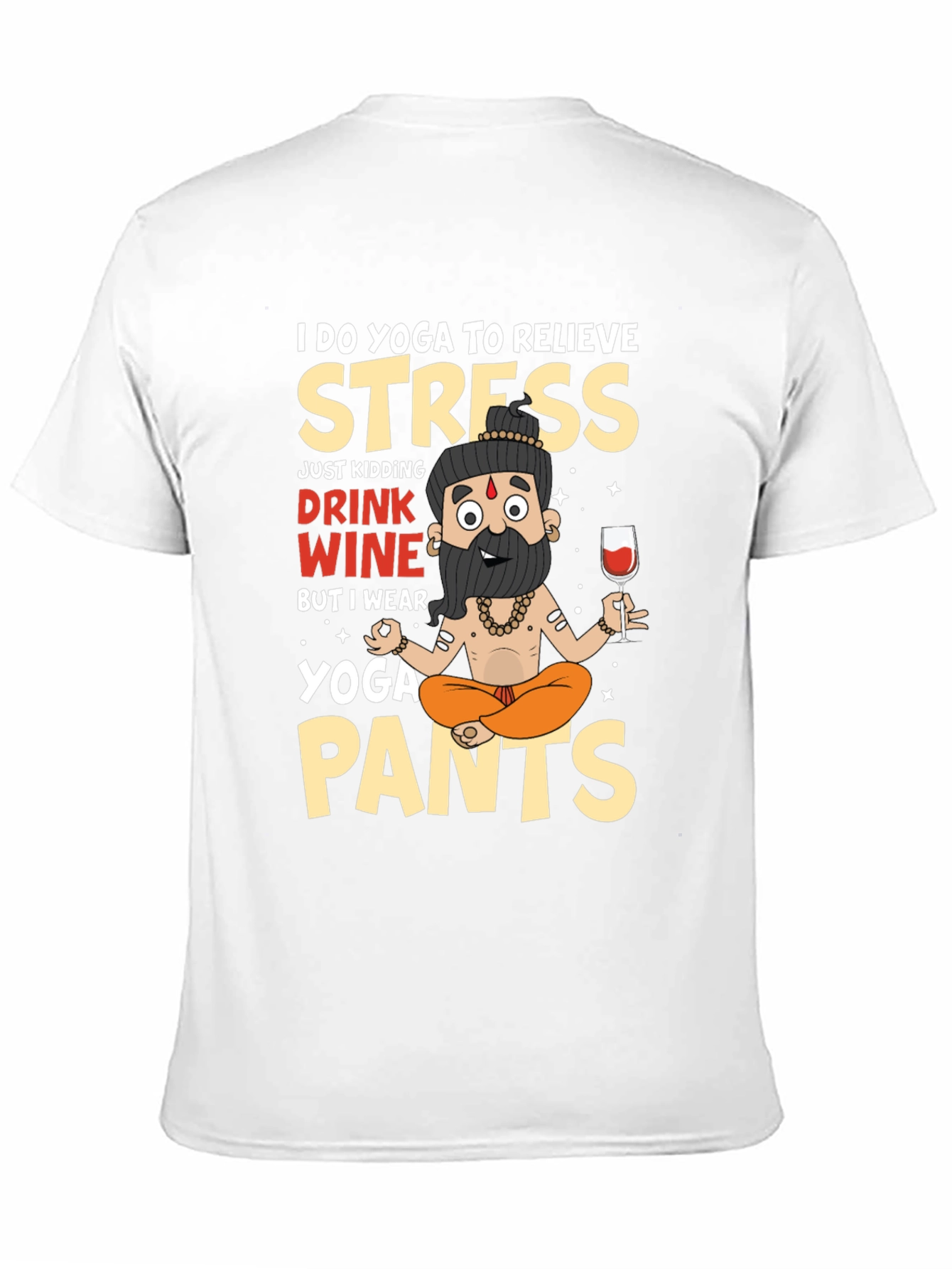 Yoga & Wine T-Shirt - Funny Relaxing Outfit