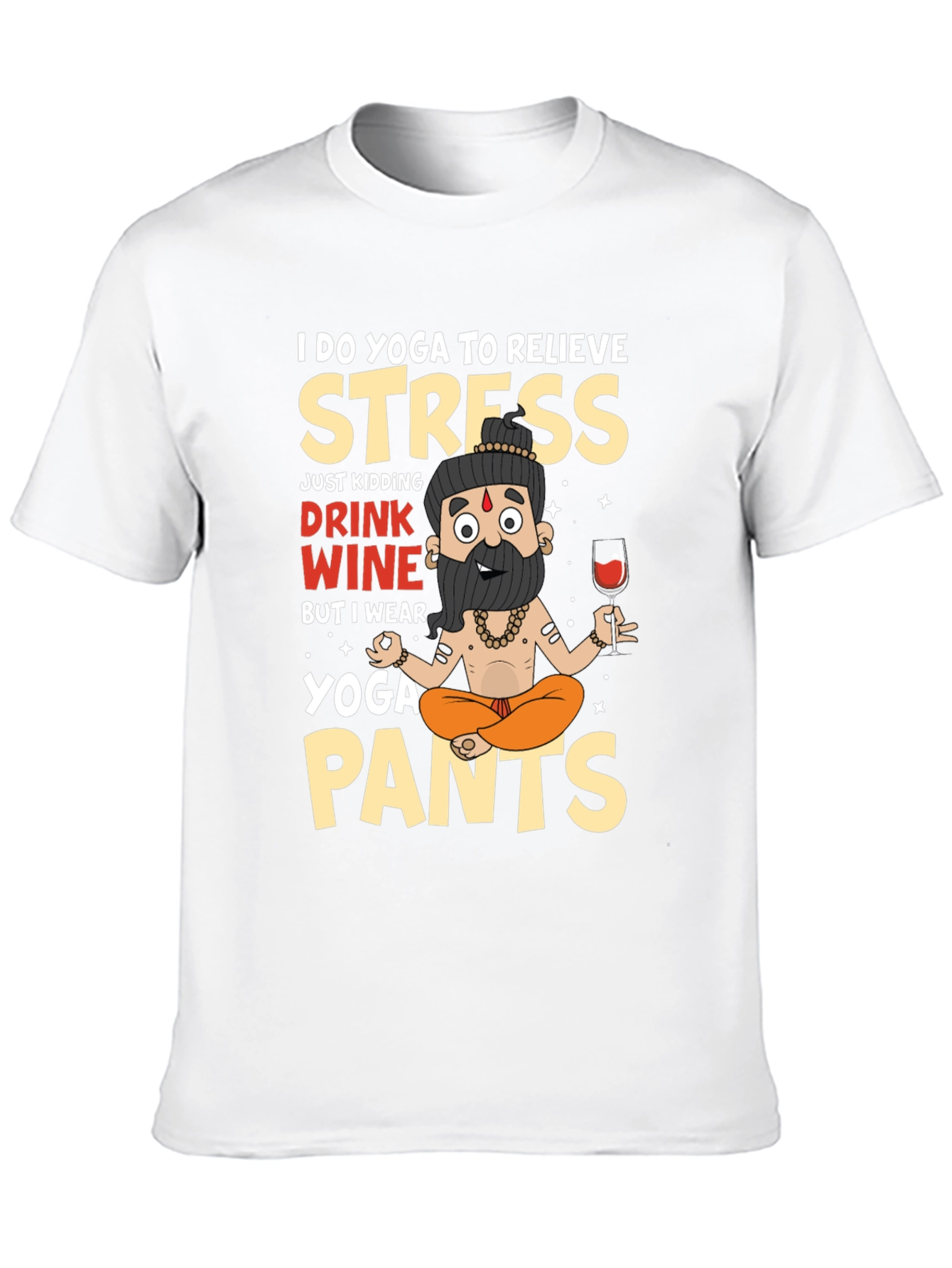 Yoga & Wine T-Shirt - Funny Relaxing Outfit
