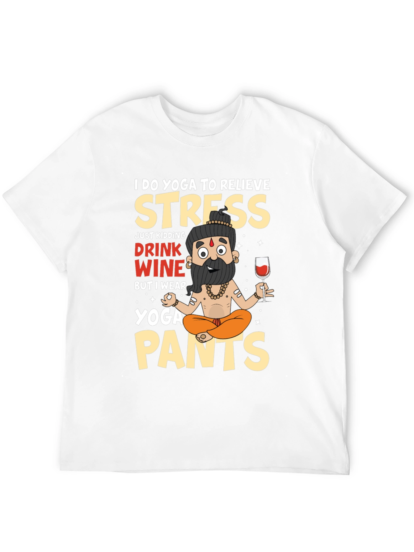 Yoga & Wine T-Shirt - Funny Relaxing Outfit